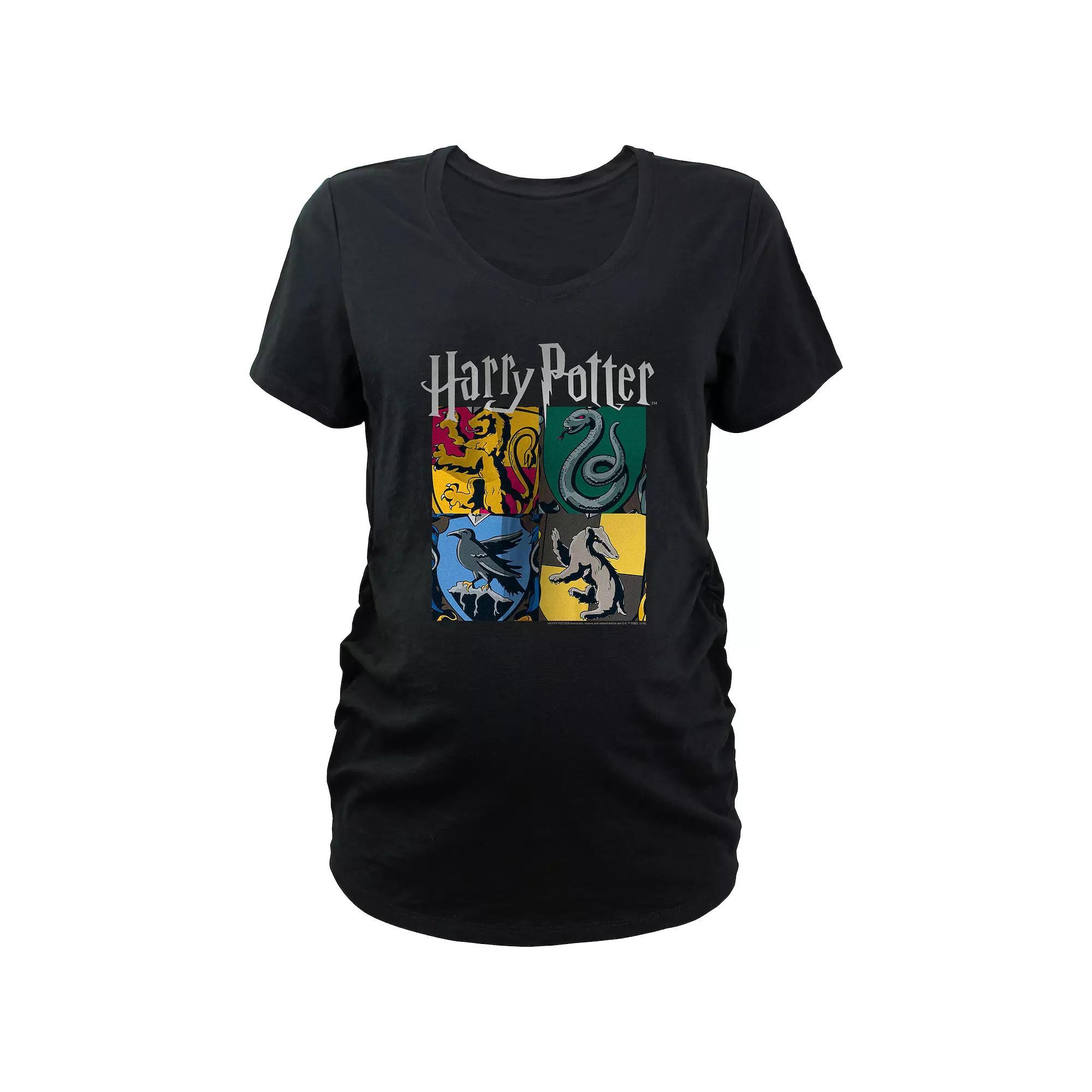 Maternity Harry Potter House Emblems Graphic Tee, Womens Product Image