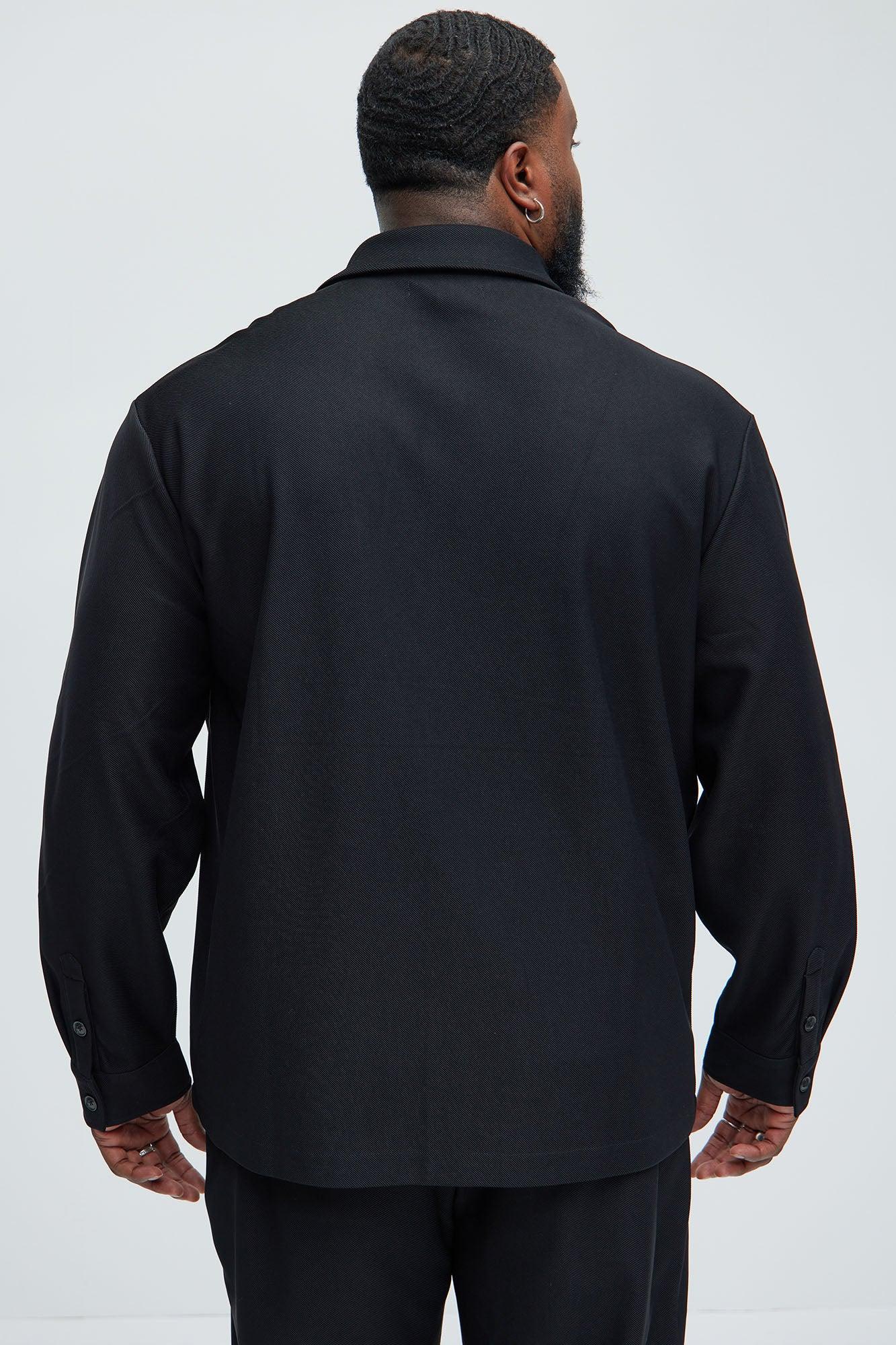 Turner Pocket Button Up Shirt - Black Product Image