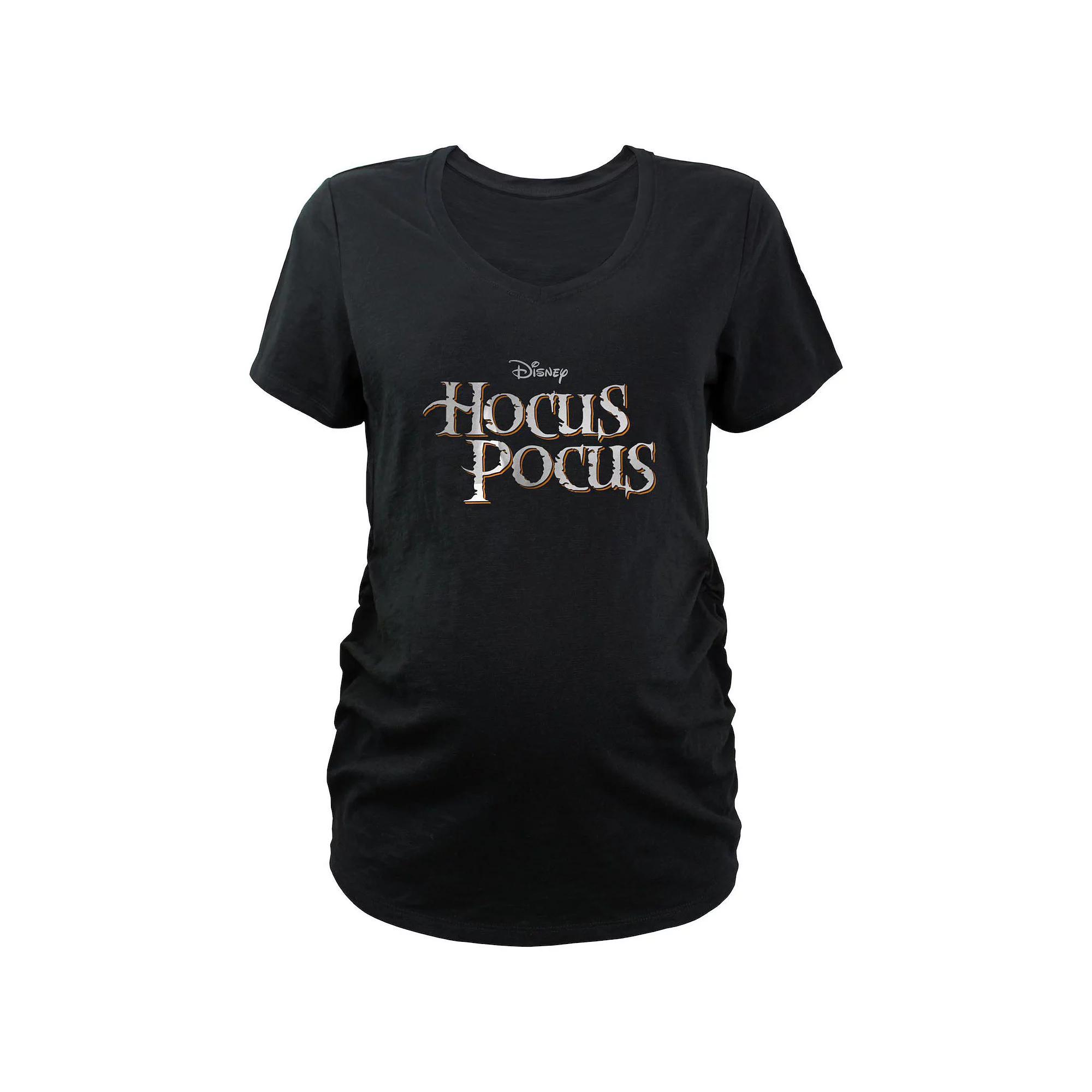 Disney's Hocus Pocus Title Logo Maternity Graphic Tee, Women's, Size: Large-Mat, Black Product Image