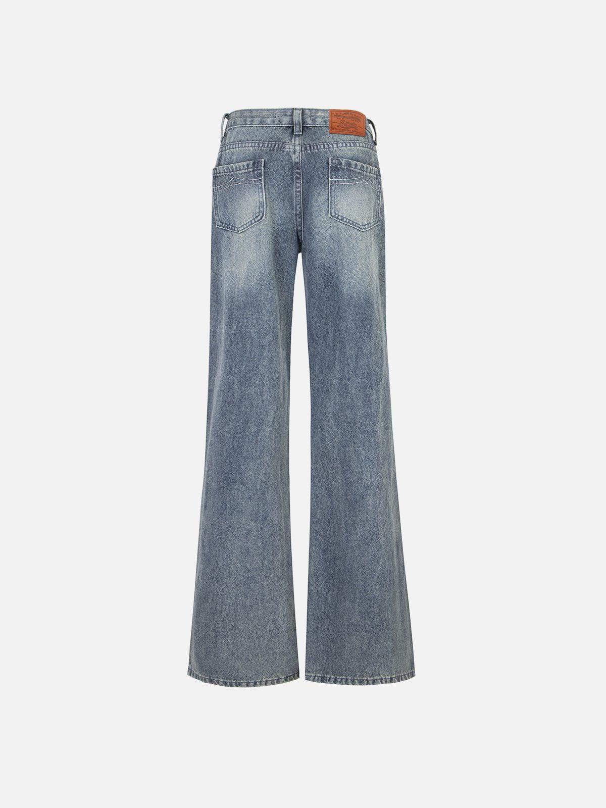 Aelfric Eden Basic Washed Low-Rise Jeans Female Product Image