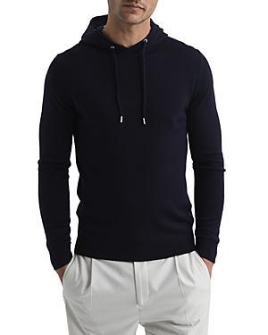 Reiss Holland Merino Wool Solid Regular Fit Hoodie Product Image