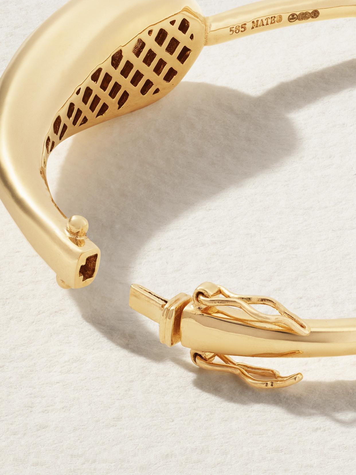 MATEO Droplet 14-karat Gold Diamond Bracelet Product Image