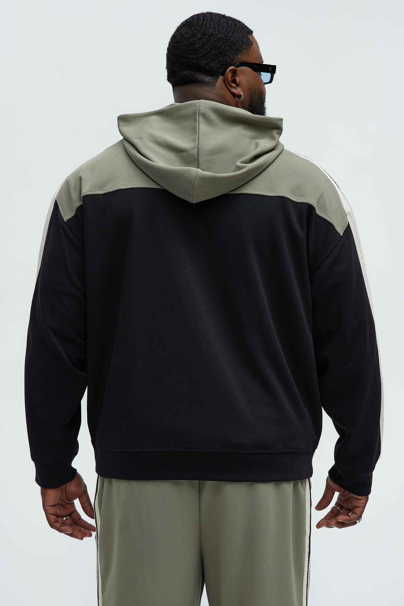 Dennis Zip Up Hoodie - Black/combo Product Image