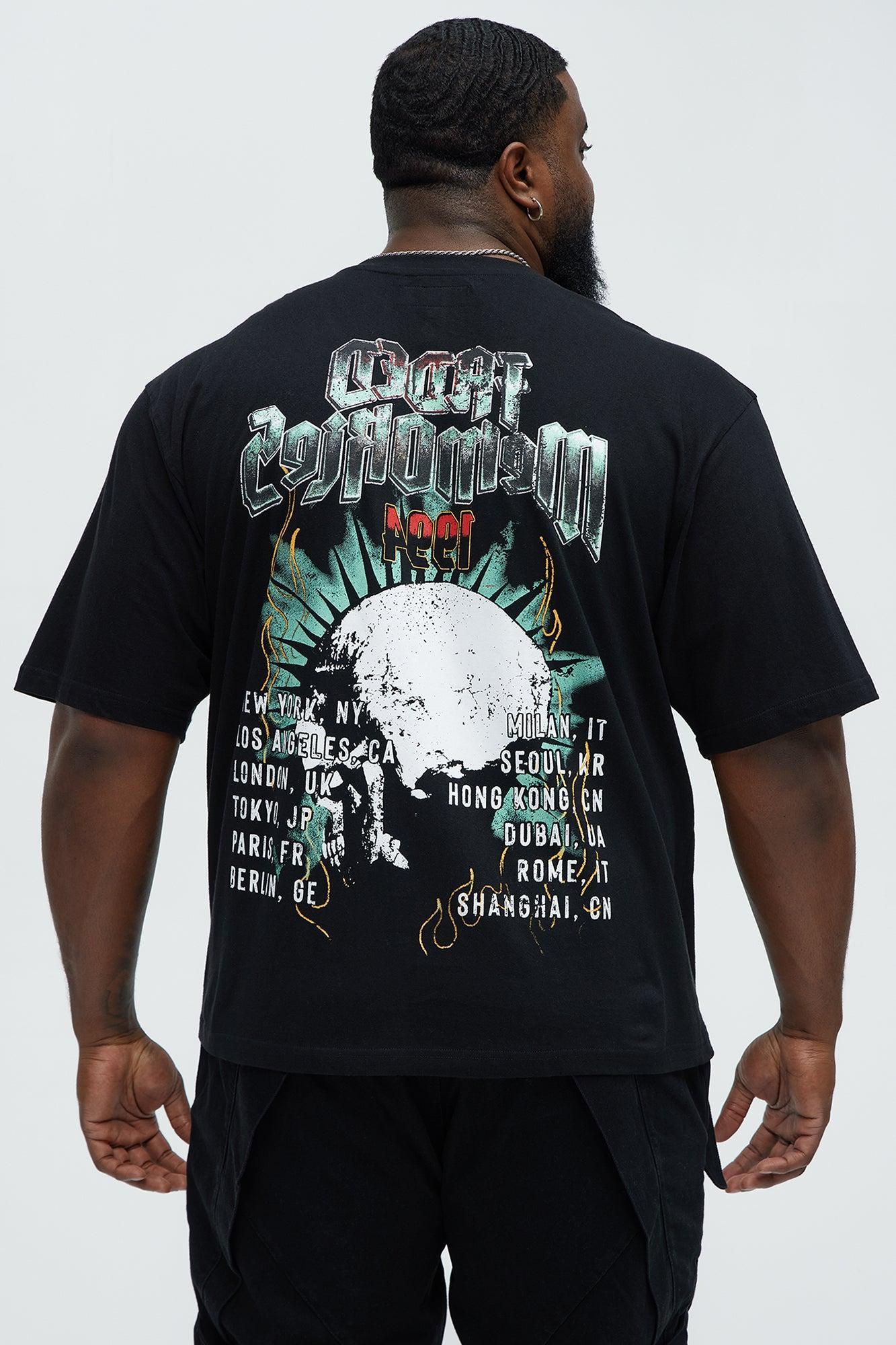 Faded Memories 1994 Oversized Short Sleeve Tee - Black Product Image