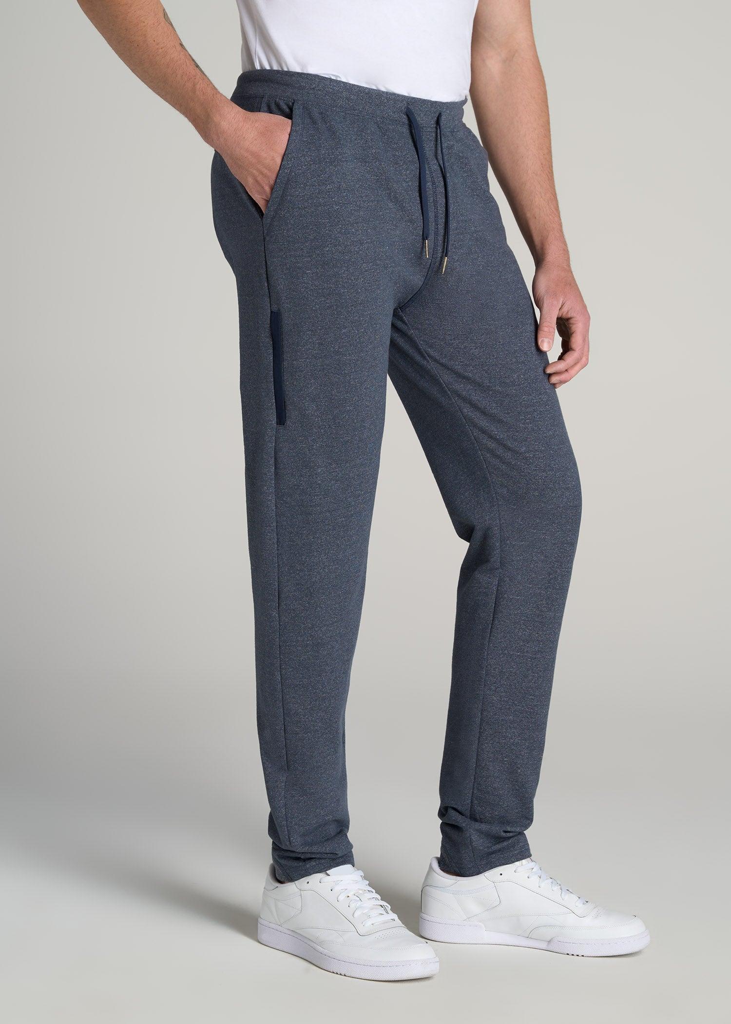 Microsanded French Terry Sweatpants for Tall Men in Iron Grey Product Image