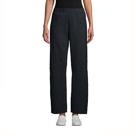 Hanes EcoSmart Womens Fleece Sweatpants with Open Bottom Legs, 30.5 Light Steel S Product Image