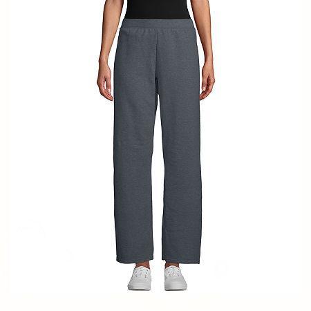 Hanes EcoSmart Womens Fleece Sweatpants with Open Bottom Legs, 30.5 Light Steel S Product Image