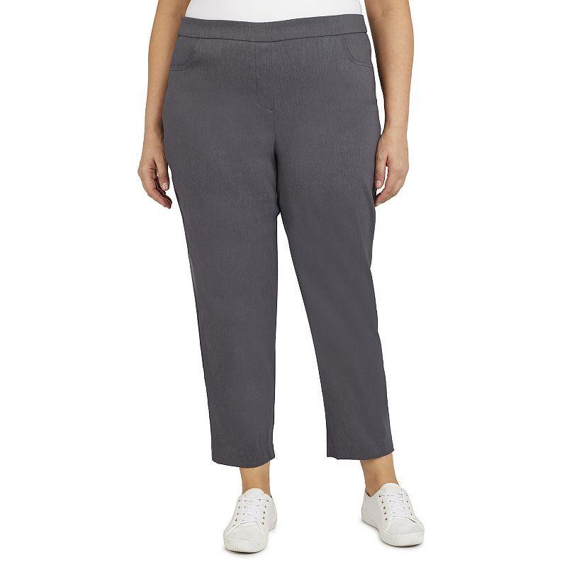 Plus Size Alfred Dunner Allure Pull On Ankle Pants, Women's, Size: 22 W, White Product Image