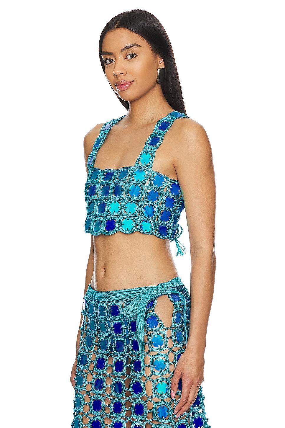 Sequin Crop Top My Beachy Side Product Image