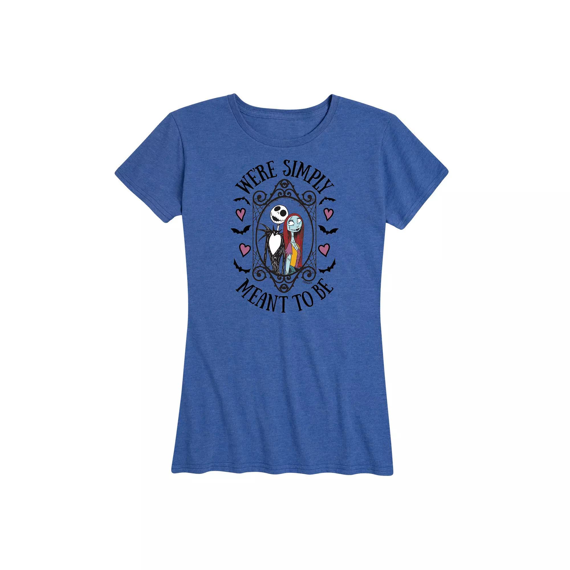 Disneys Nightmare Before Christmas Womens Meant To Be Graphic Tee, Girls Product Image