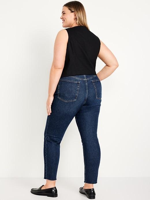 High-Waisted Button-Fly OG Straight Ankle Jeans Product Image