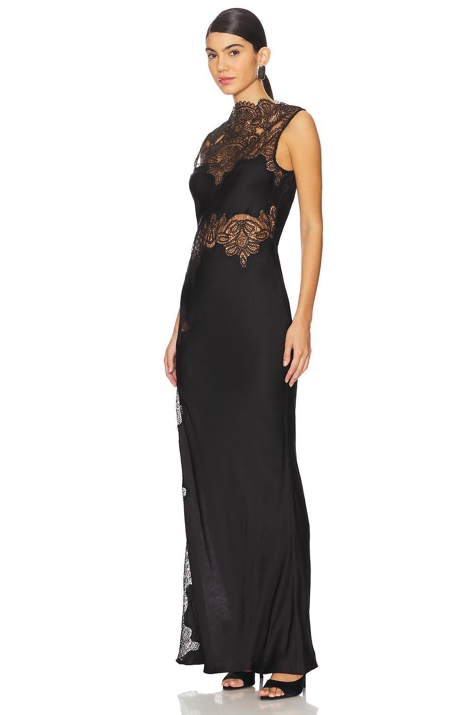 Jamila Lace High Neck Maxi Dress Shona Joy Product Image