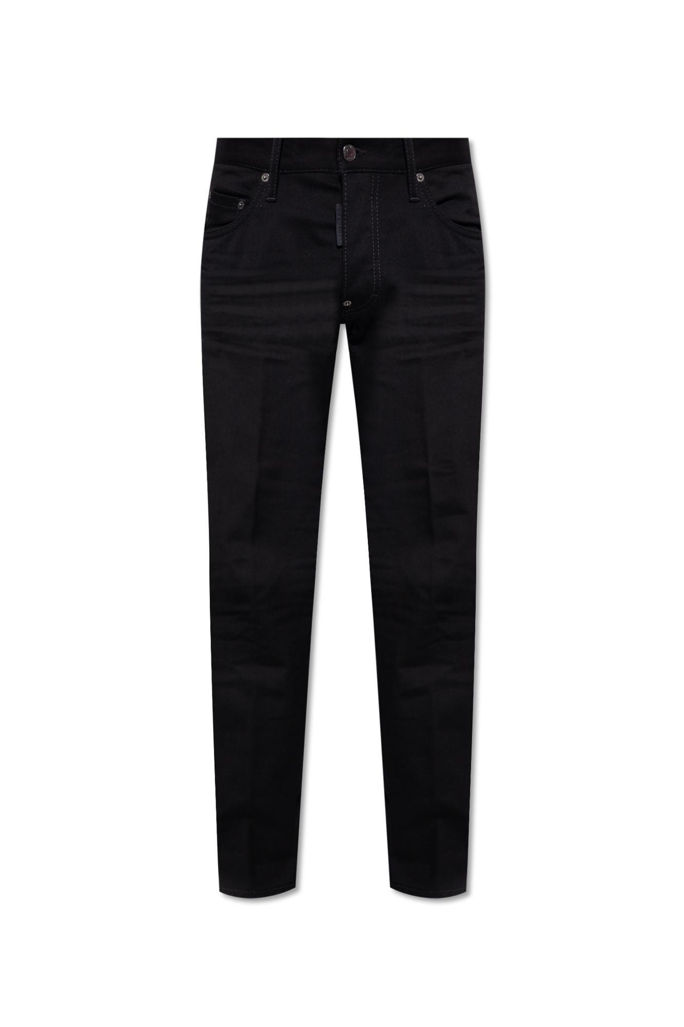 DSQUARED2 Cool Guy Mid-rise Skinny Jeans In Black Product Image