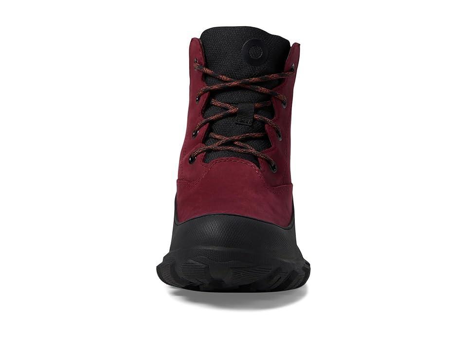 Bogs Cedar Mid Lace (Garnet) Women's Rain Boots Product Image