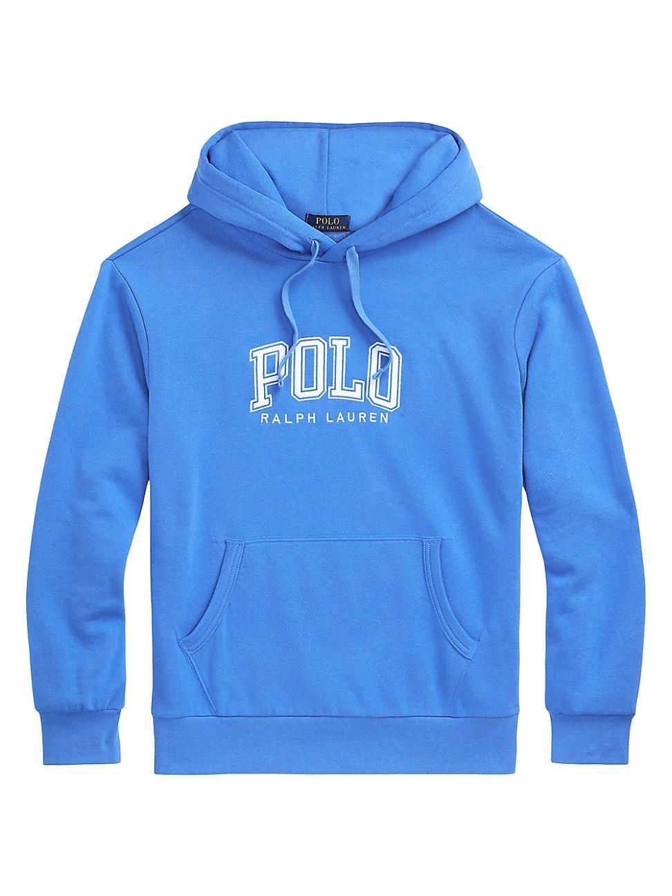 Mens Logo-Embroidered Cotton-Blend Hoodie Product Image