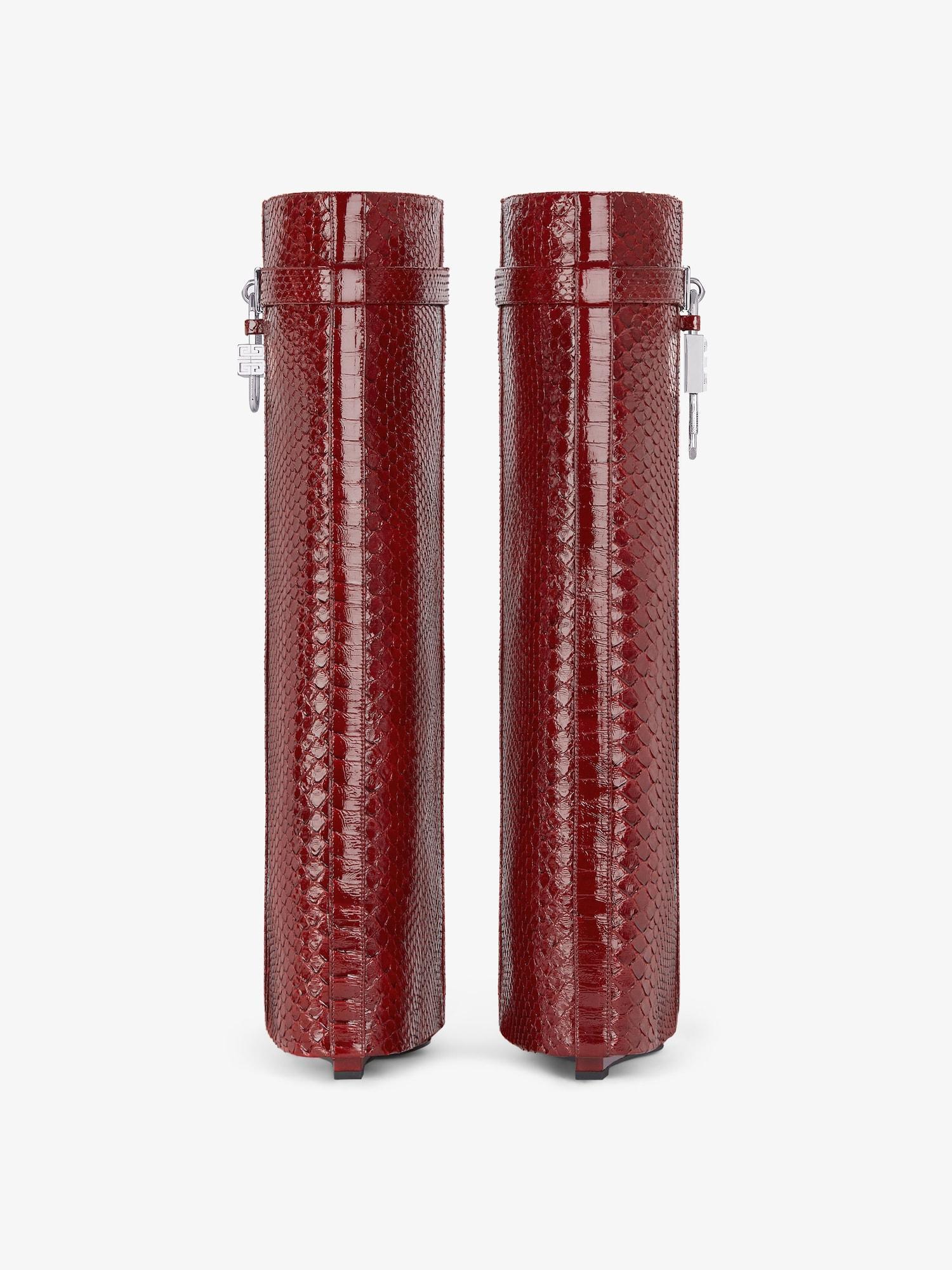 Shark Lock boots in python Product Image