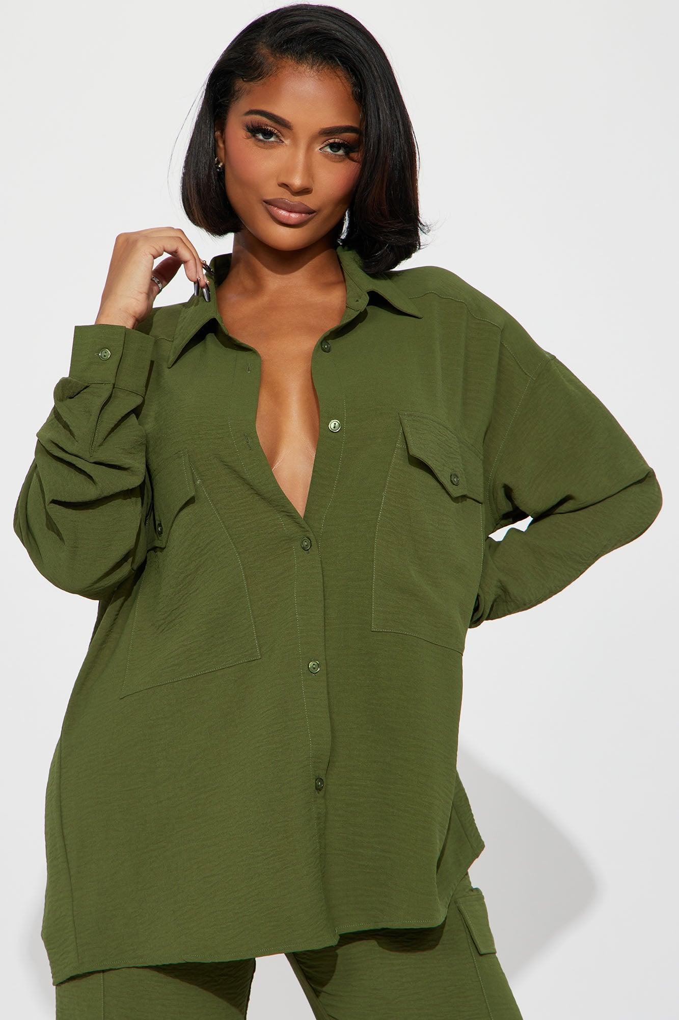 Take Me Uptown Jogger Set - Olive Product Image