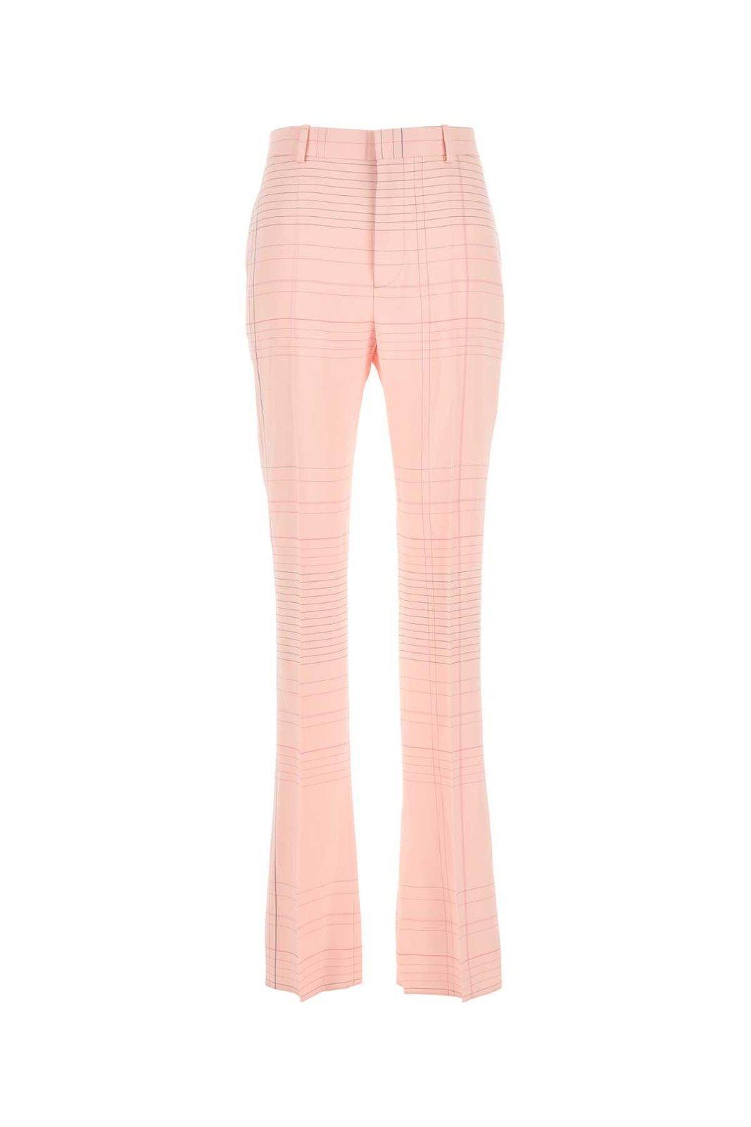 BOTTEGA VENETA Flared Stretched Trousers In Pink Product Image