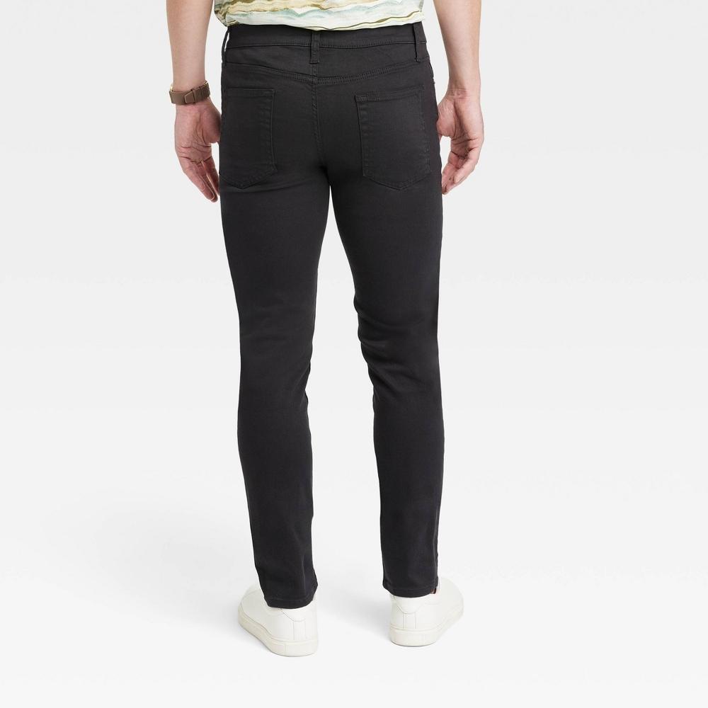 Mens Skinny Fit Jeans - Goodfellow & Co Black 40x34 Product Image