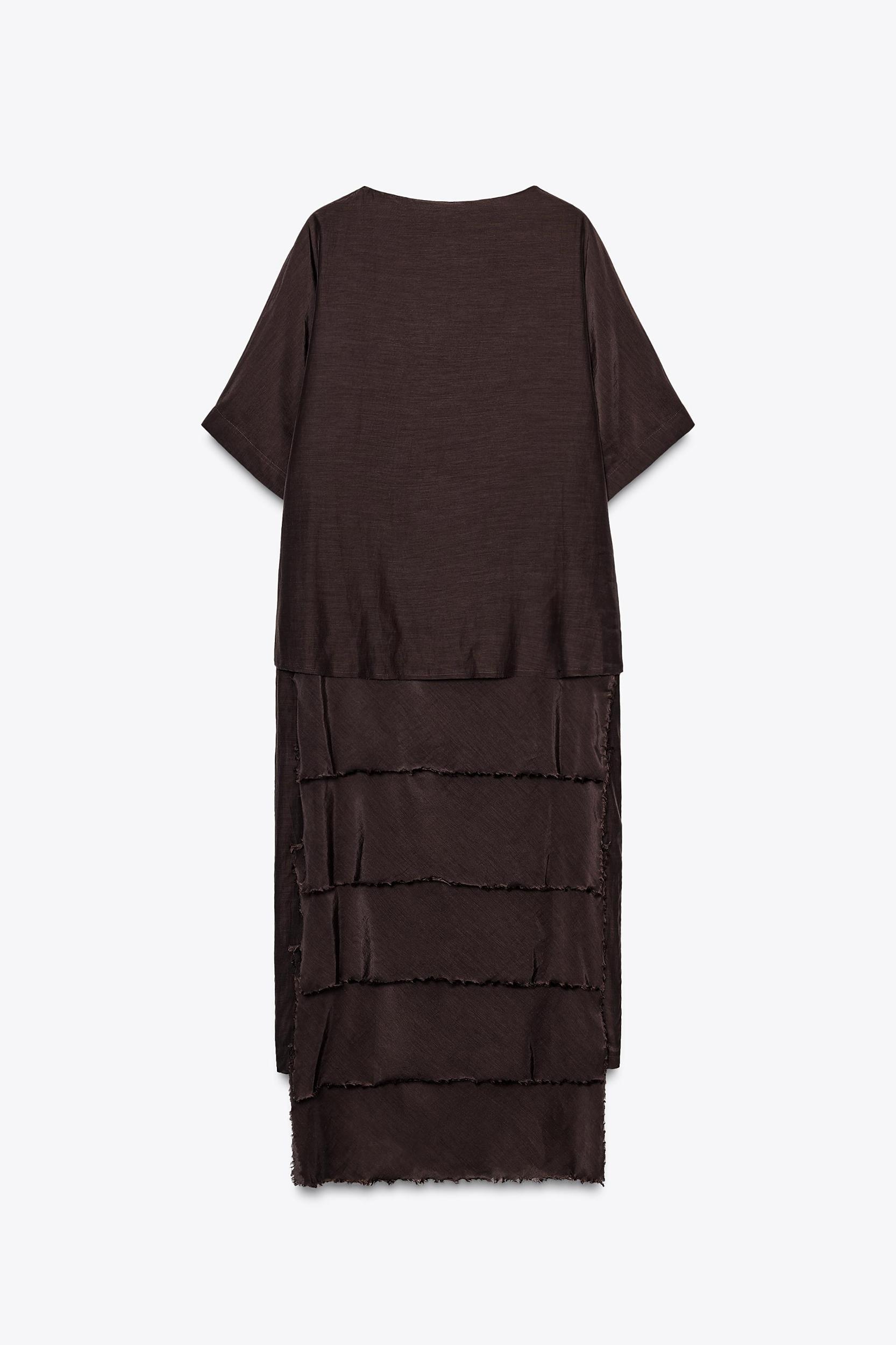 RUFFLED DRESS ZW COLLECTION Product Image