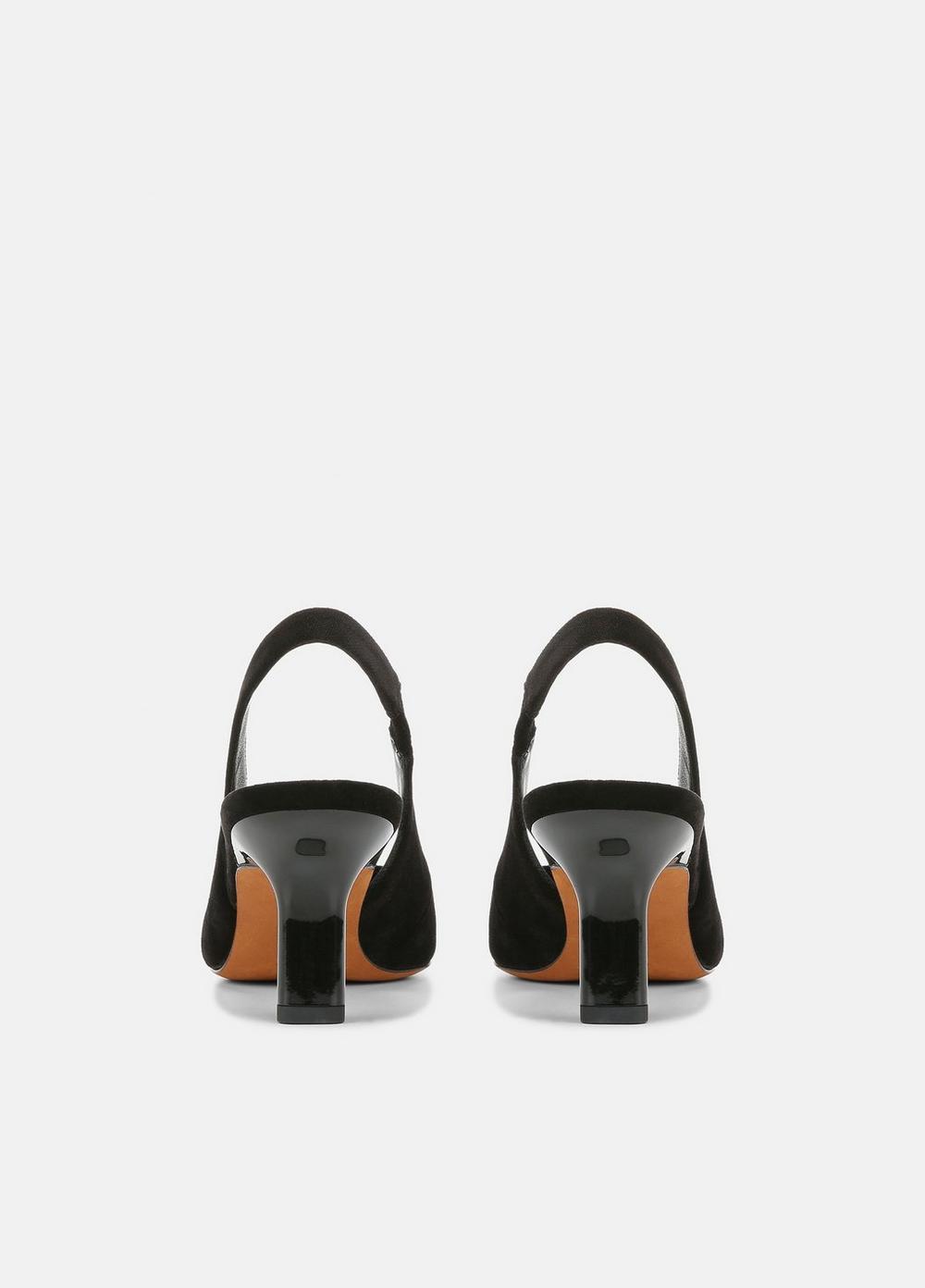Womens Patrice Velvet Slingback Heel, Black, Size 7 Vince Product Image