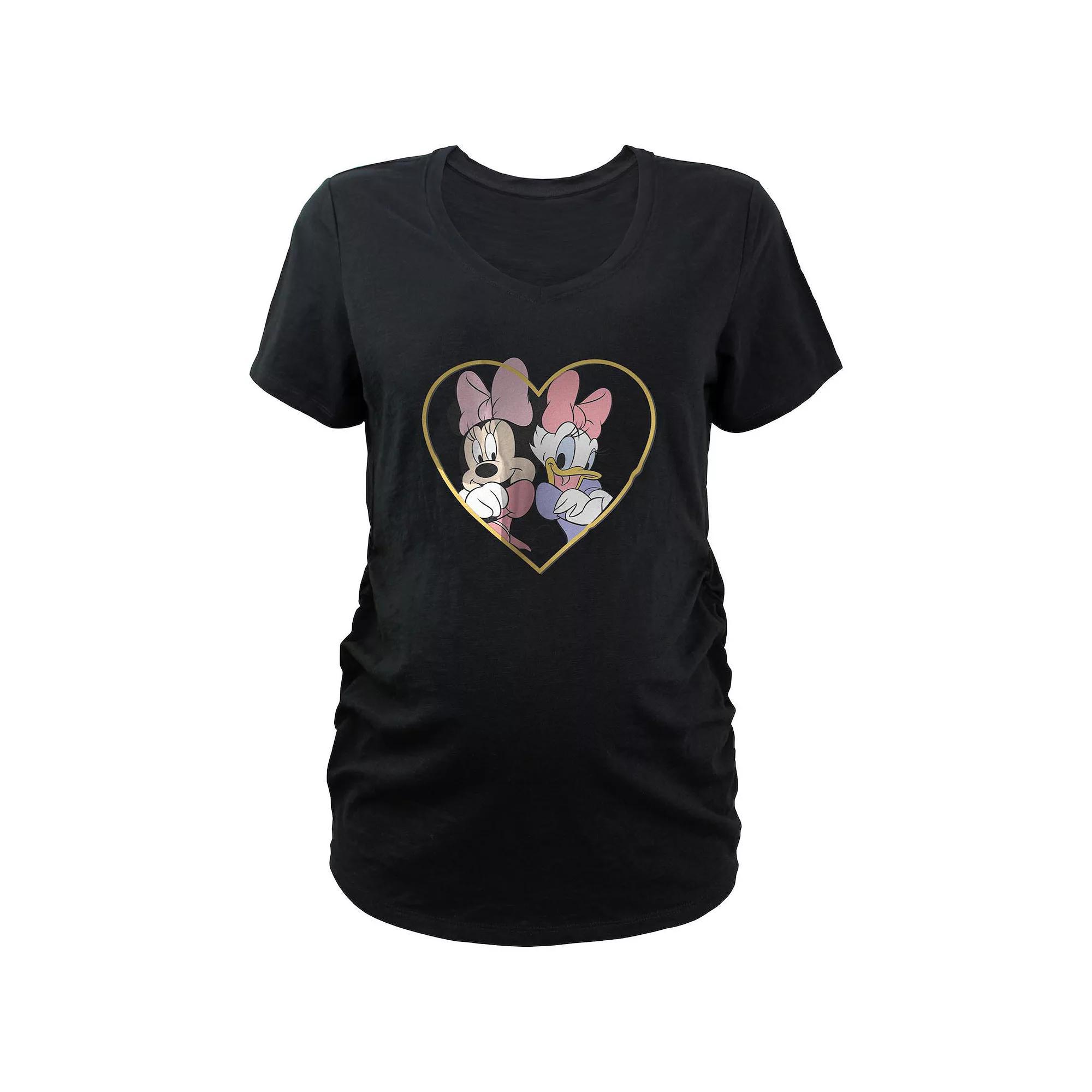 Disney's Minnie Mouse And Daisy BFF's Maternity Graphic Tee, Women's, Size: Medium-Mat, Black Product Image