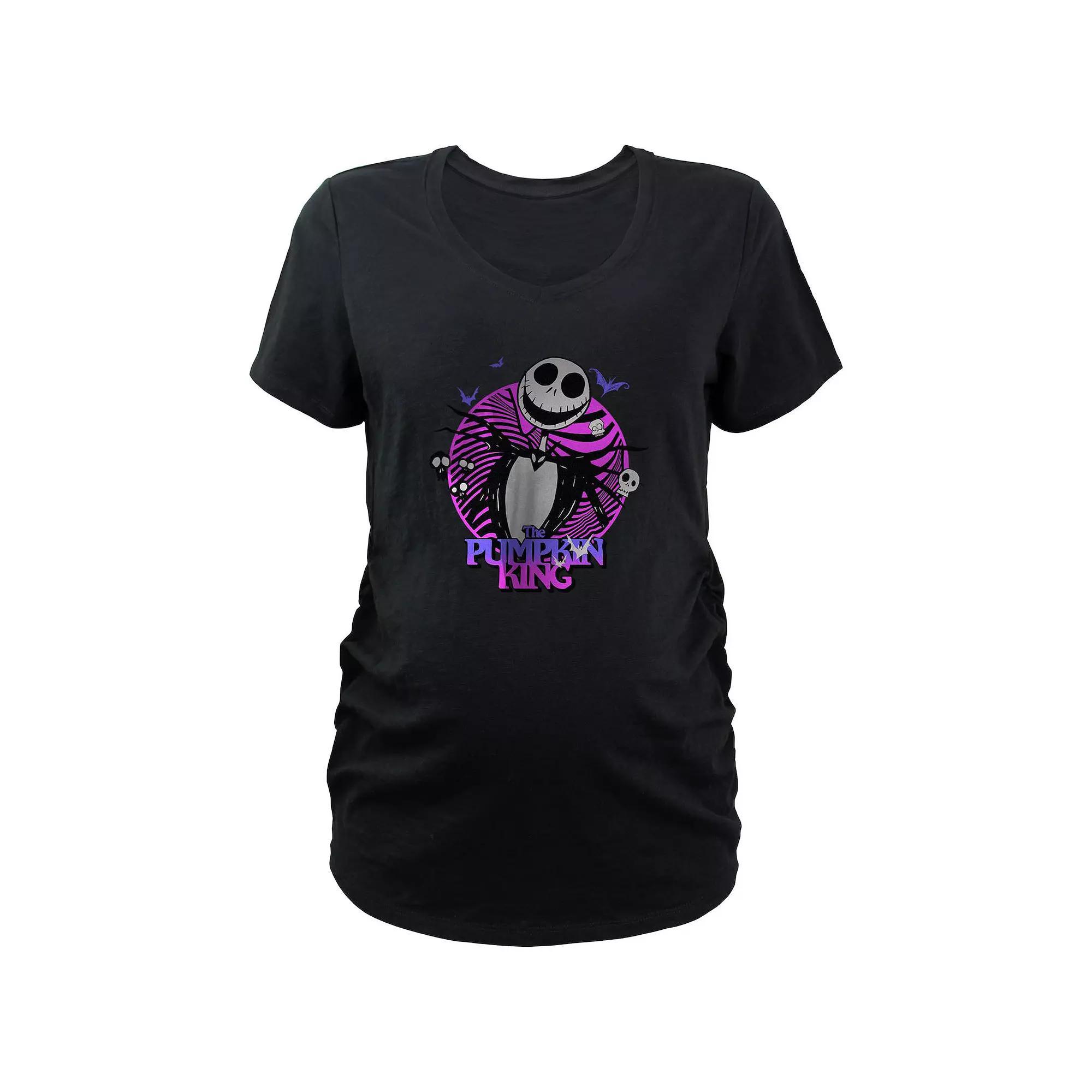 Maternity Stranger Things Halloween Icons Graphic Tee, Women's, Size: Large-Mat, Black Product Image