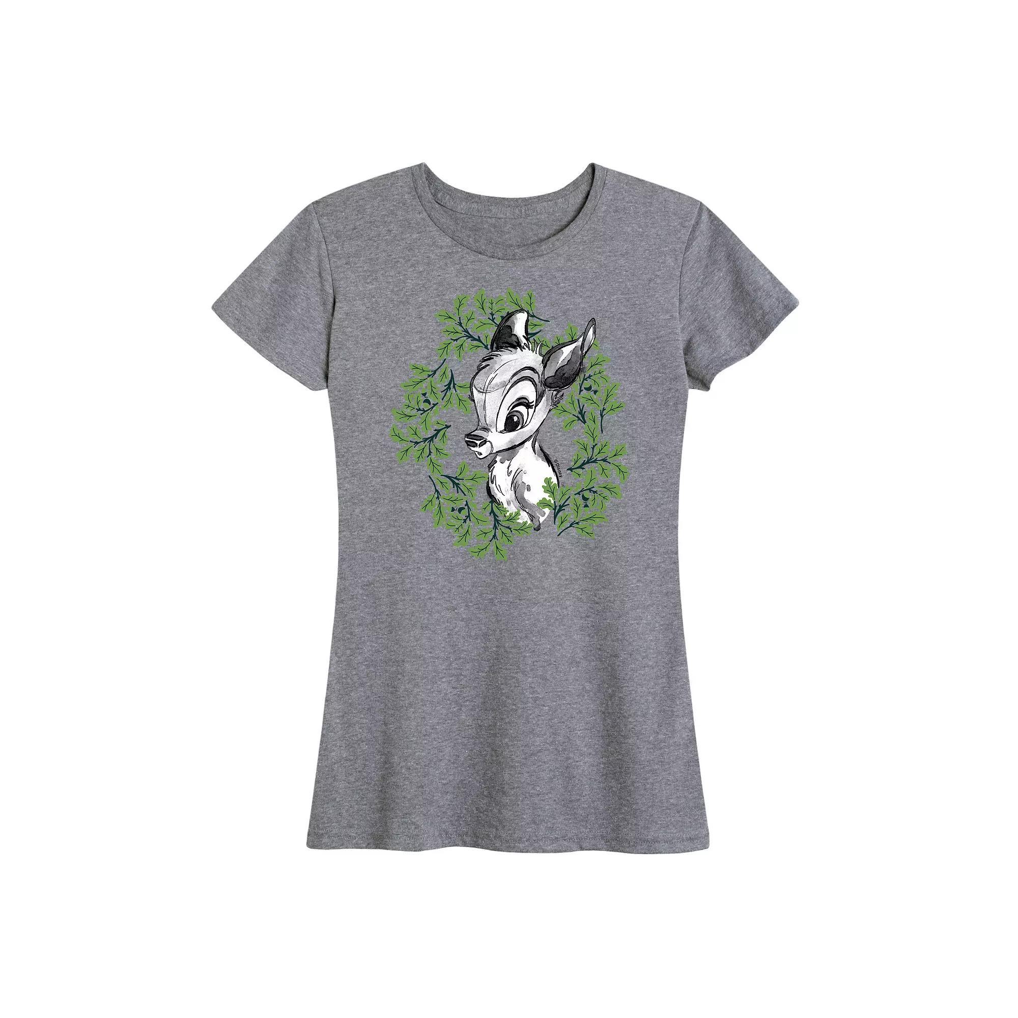 Disneys Lilo & Stitch Womens Chicks Graphic Tee Grey Gray Product Image