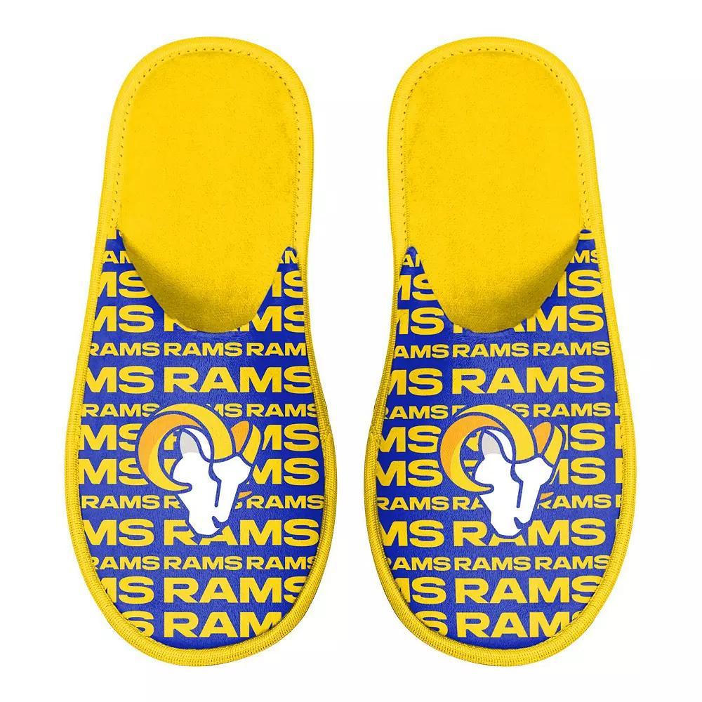 Mens FOCO Los Angeles Rams Scuff Logo Slide Slippers Product Image