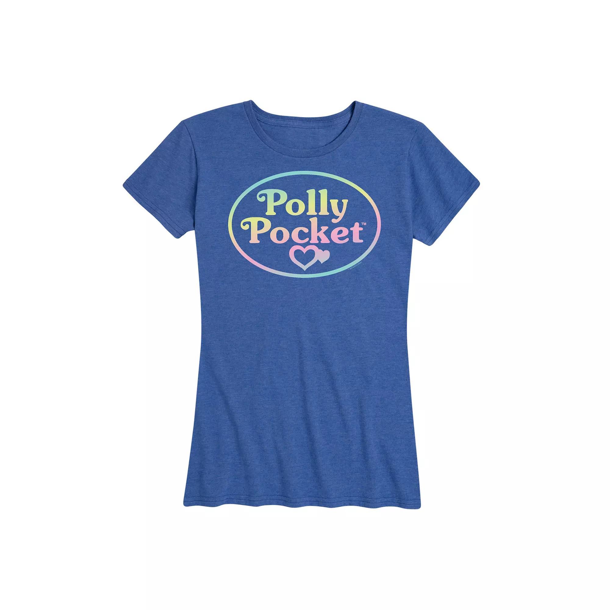 Womens Polly Pocket Ombre Logo Graphic Tee Product Image