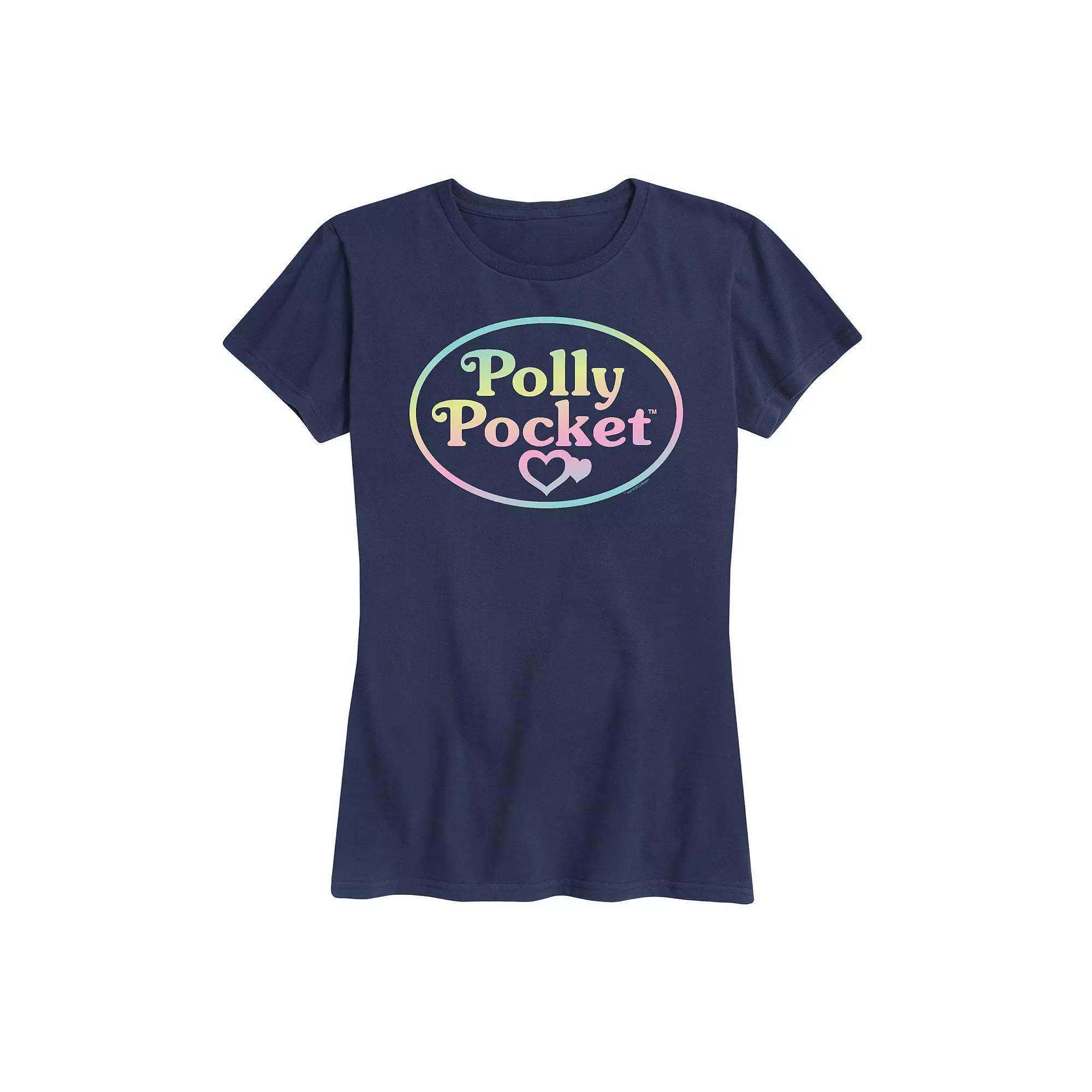 Womens Polly Pocket Ombre Logo Graphic Tee Product Image