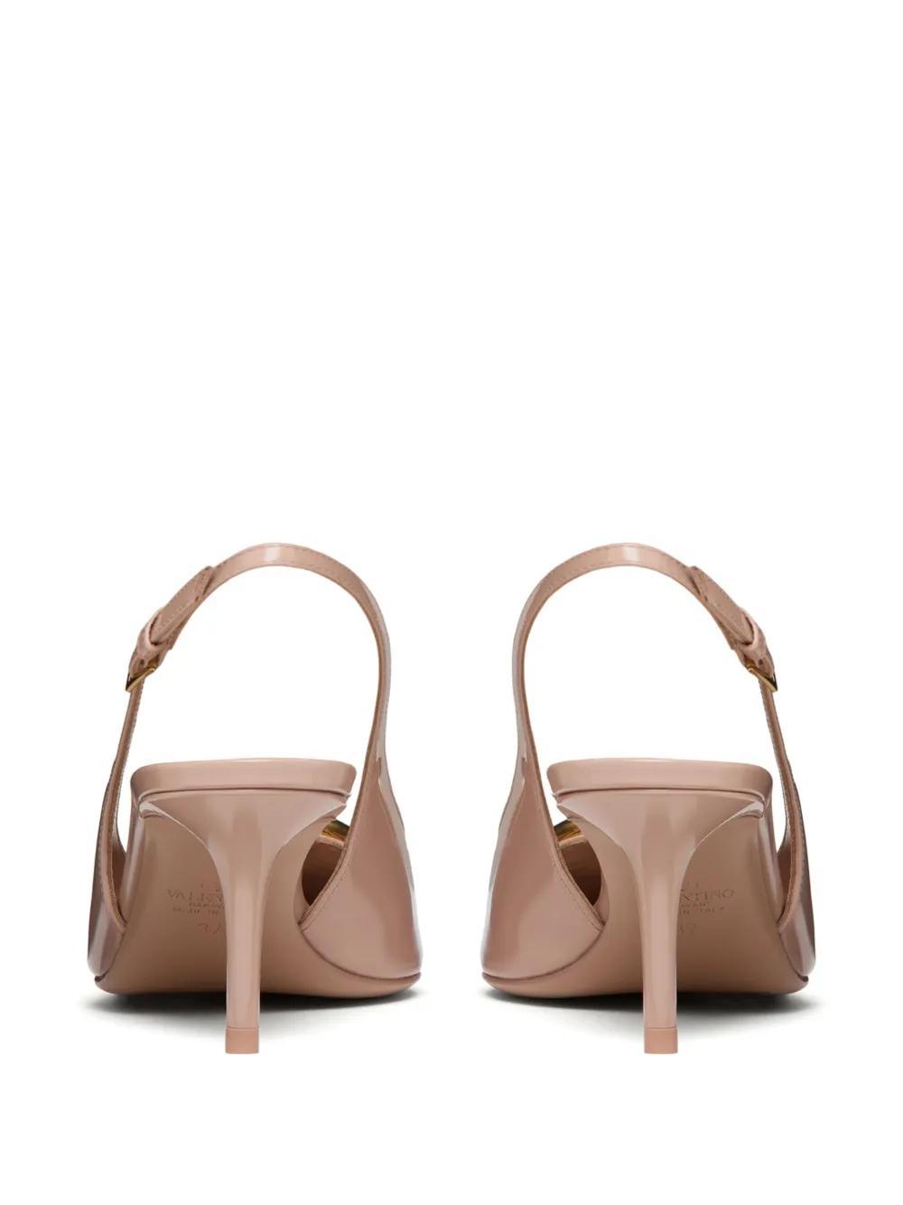 60mm VLogo slingback leather pumps Product Image