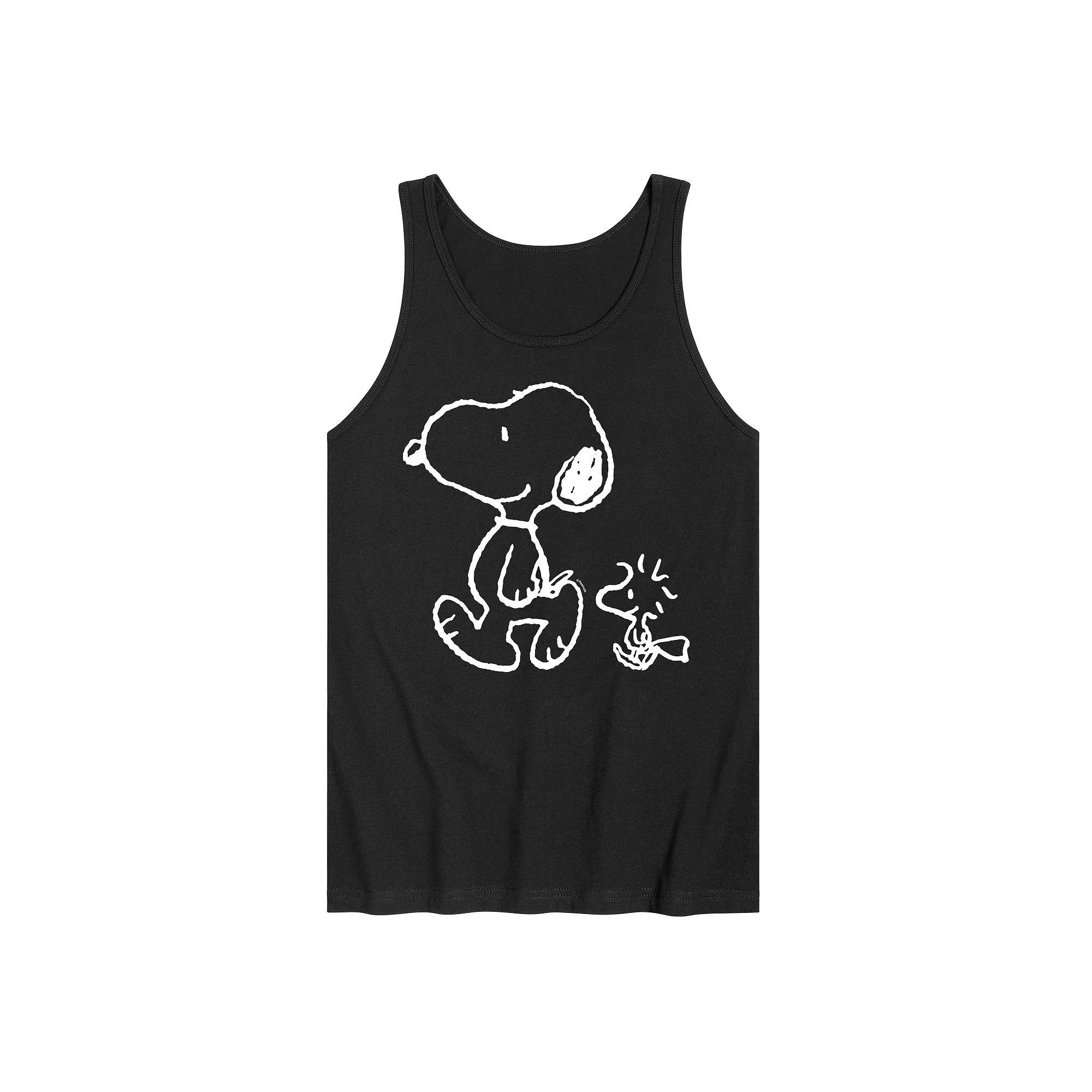 Mens Peanuts Snoopy Walk Tank Top Product Image