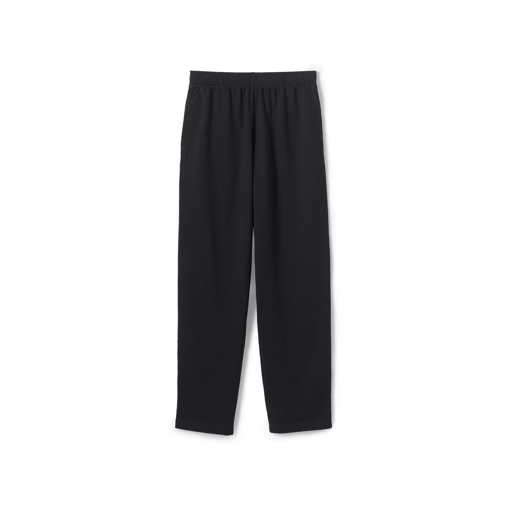 Men's Lands' End Jersey Knit Pants, Size: Large, Black Product Image