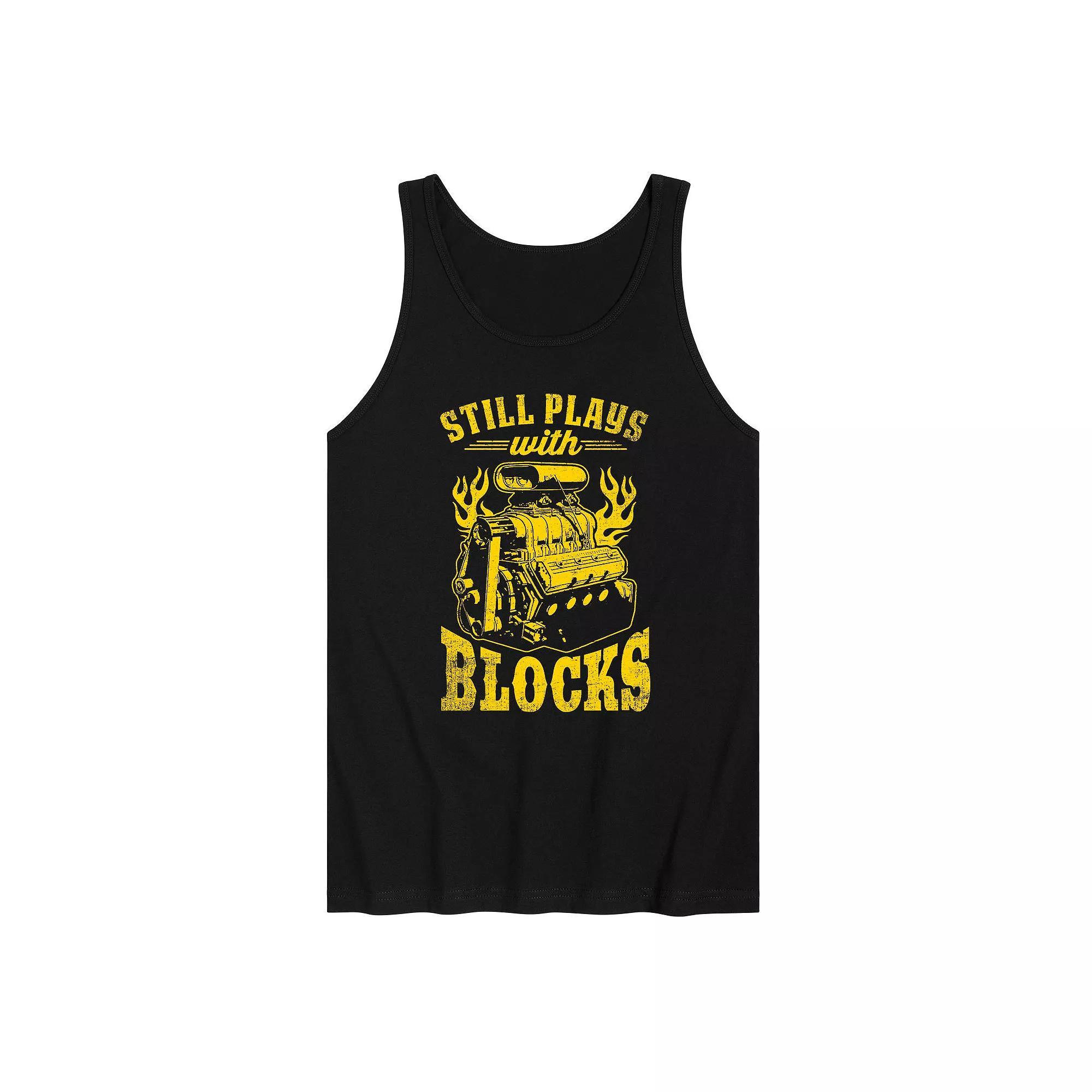 Mens Still Plays With Blocks Tank Top Product Image