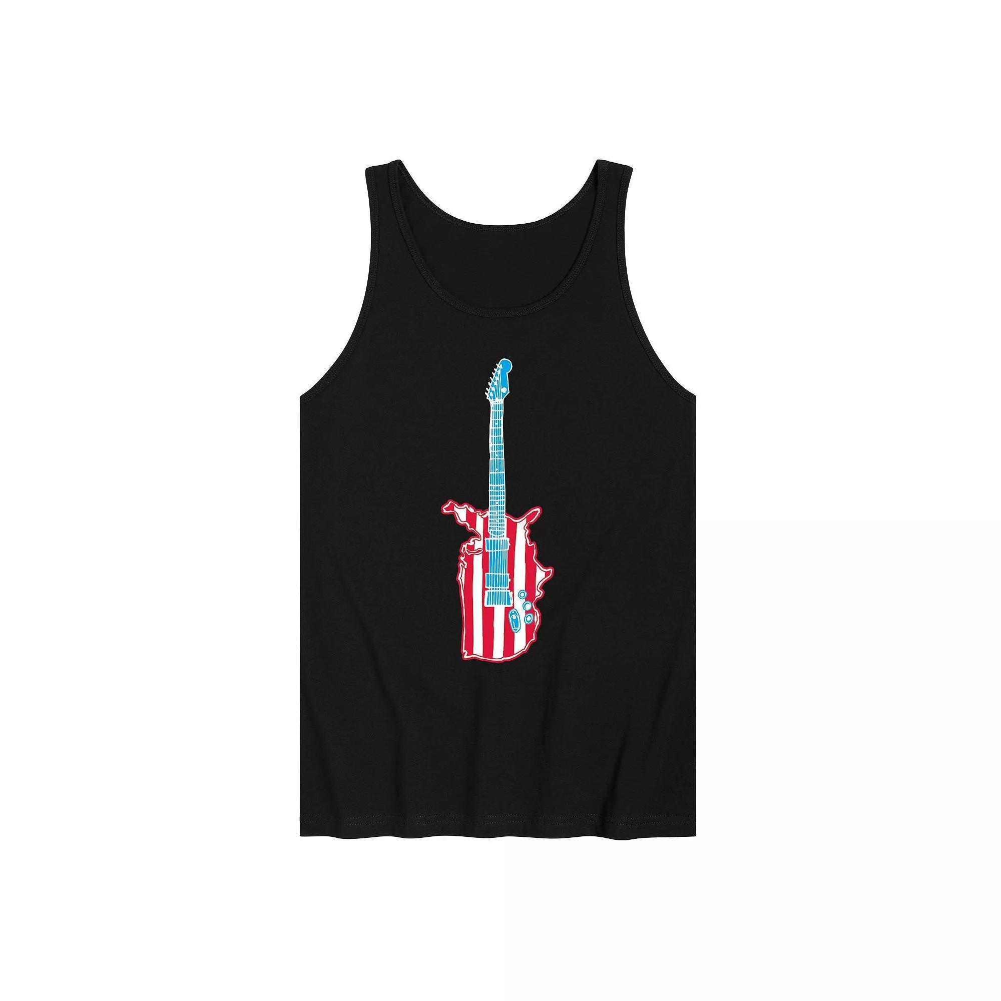 Mens USA Guitar Tank Top Product Image