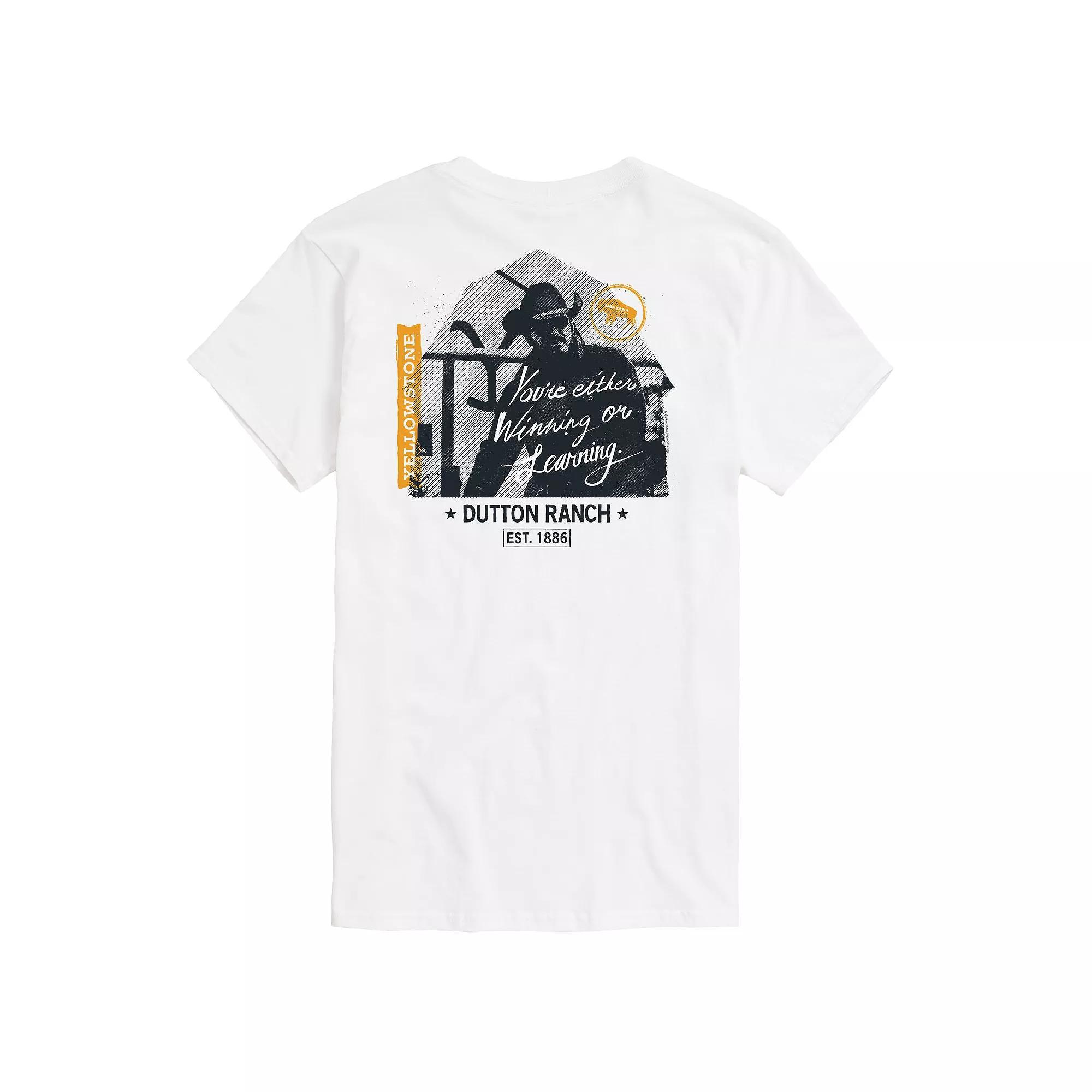 Mens Yellowstone Rip Winning or Learning Graphic Tee Ivory Product Image