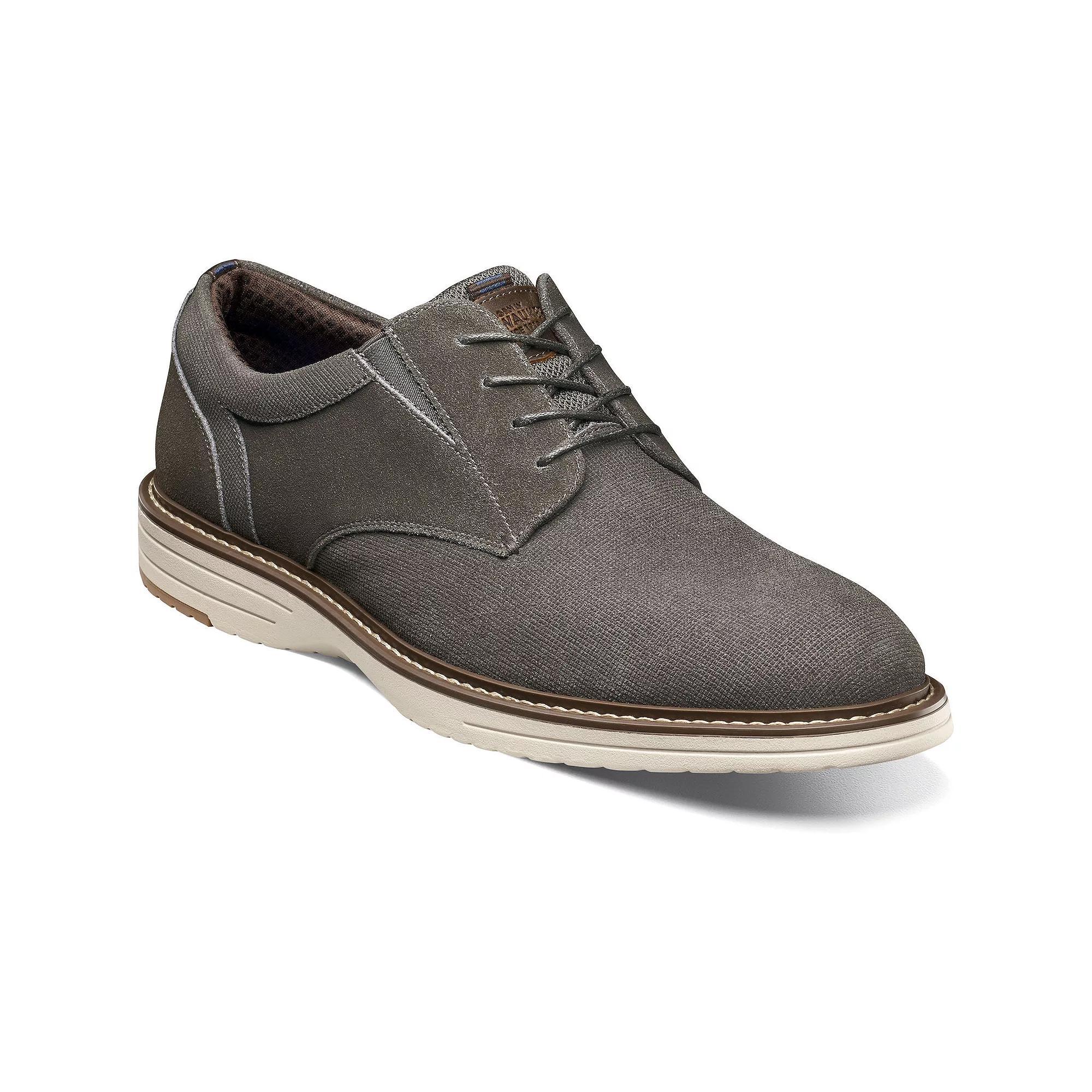 Nunn Bush® Griff Men's Suede Plain Toe Oxford Shoes, Size: 13, Grey Product Image