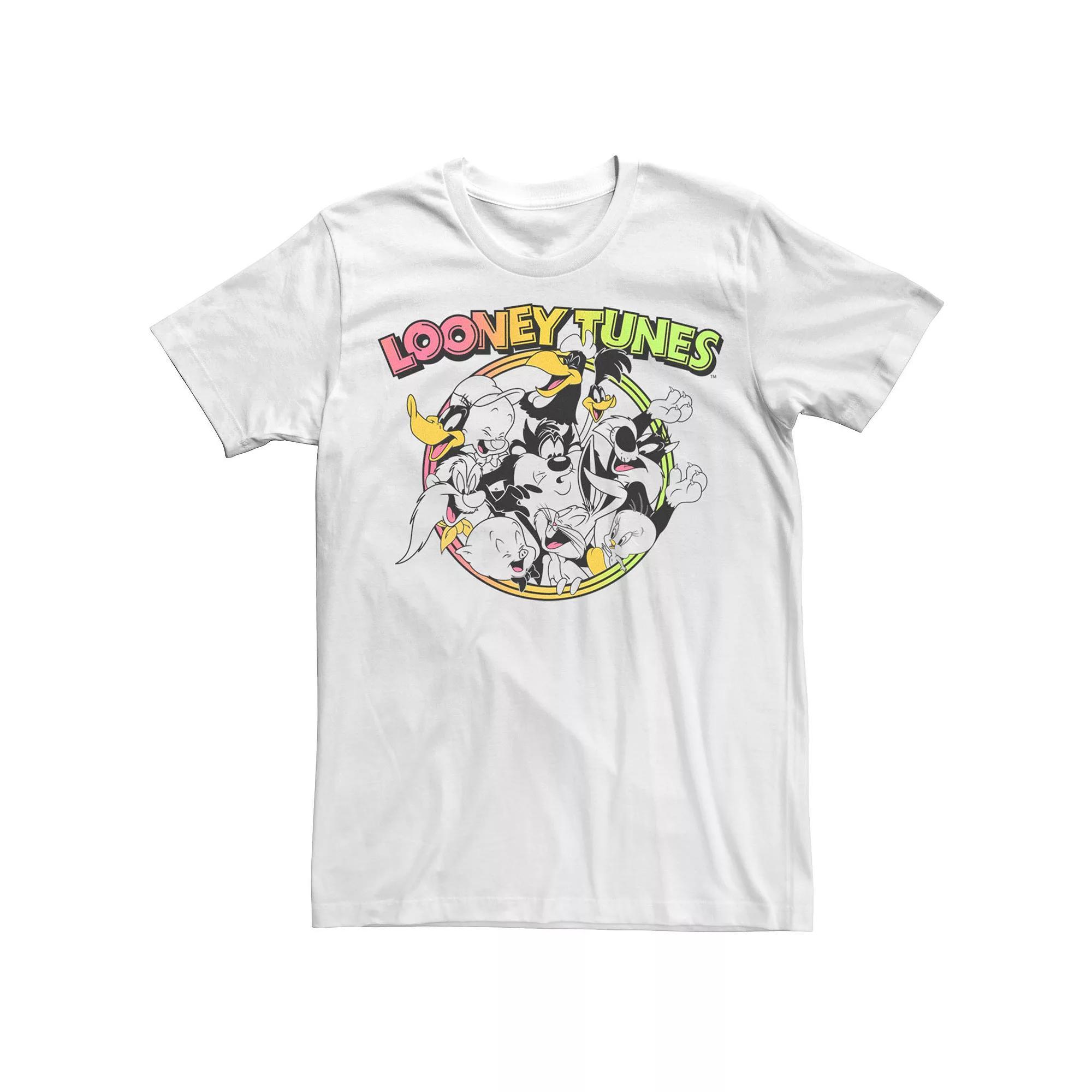 Big & Tall Looney Tunes Group Having A Laugh Graphic Tee, Men's, Size: 3XL, White Product Image