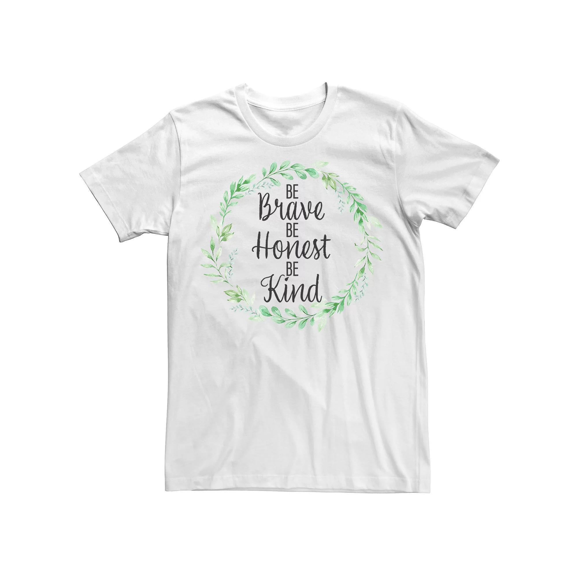 Men's Fifth Sun Brave Honest Kind Script Tee, Size: Large, White Product Image