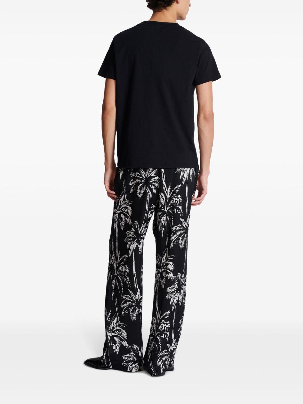 Palm-print cotton T-shirt  Product Image