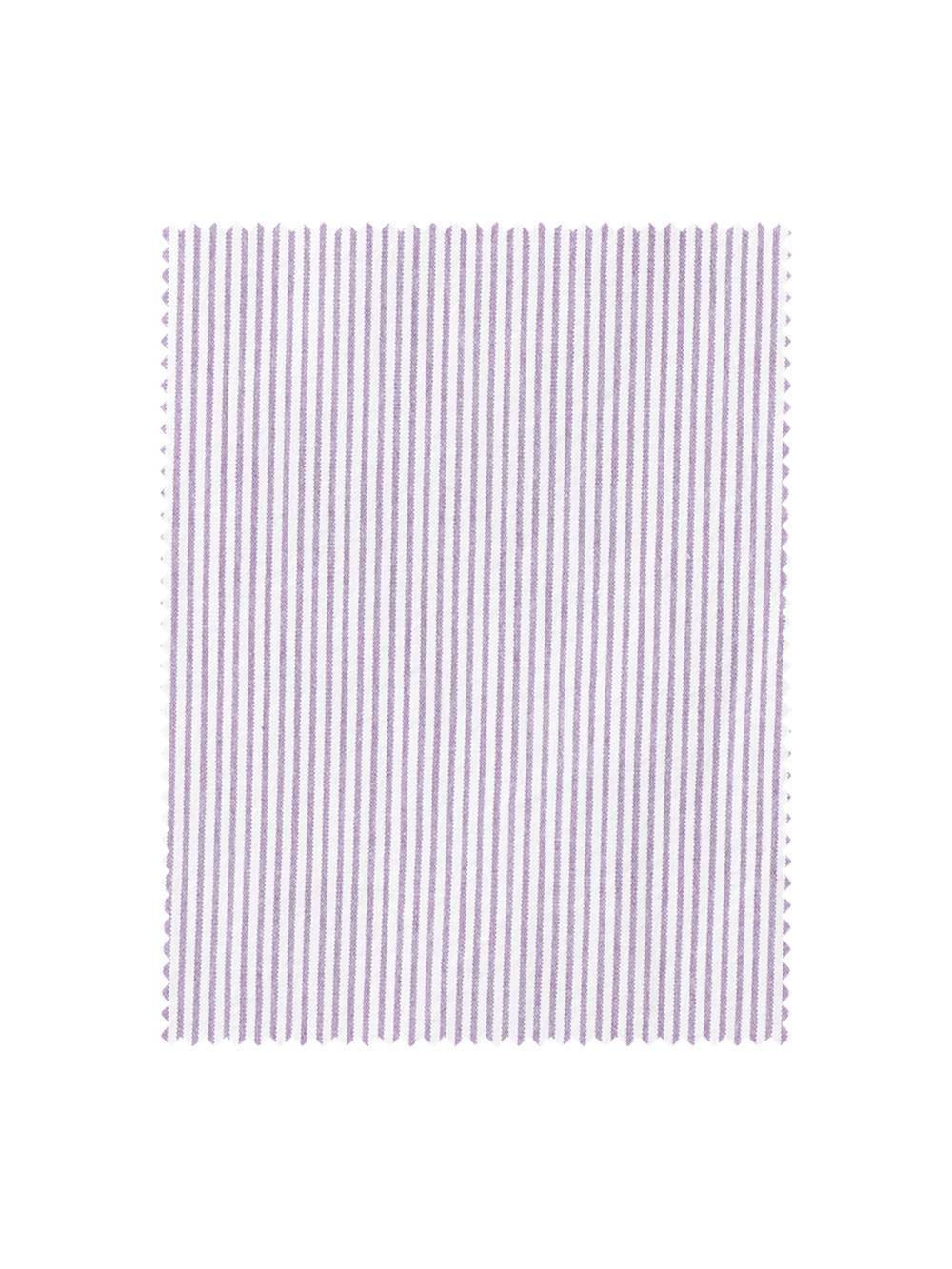 Cotton Stretch Stripe Seersucker Single Pleat Suit Pants - Purple/white Product Image