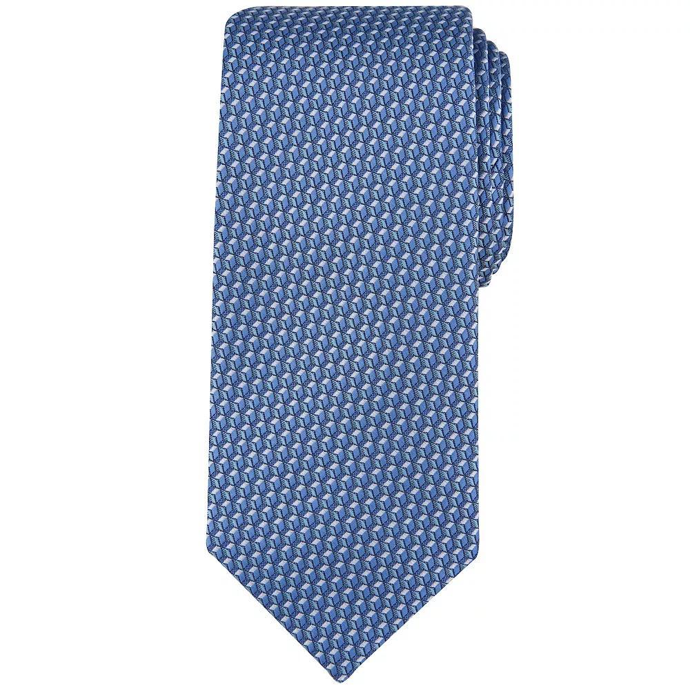 Men's Bespoke Geometric Tie, Light Blue Dan Product Image