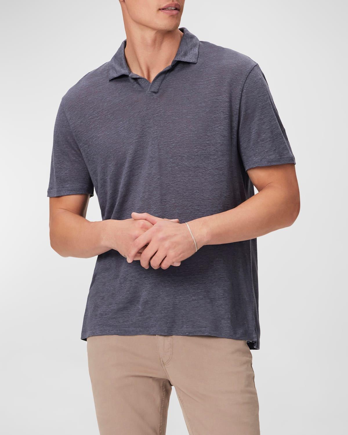 Mens Shelton Linen Polo Shirt Product Image