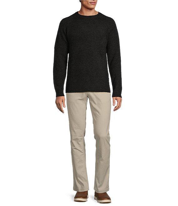 Rowm Long Raglan Sleeve Heather Solid Crewneck Sweater Product Image