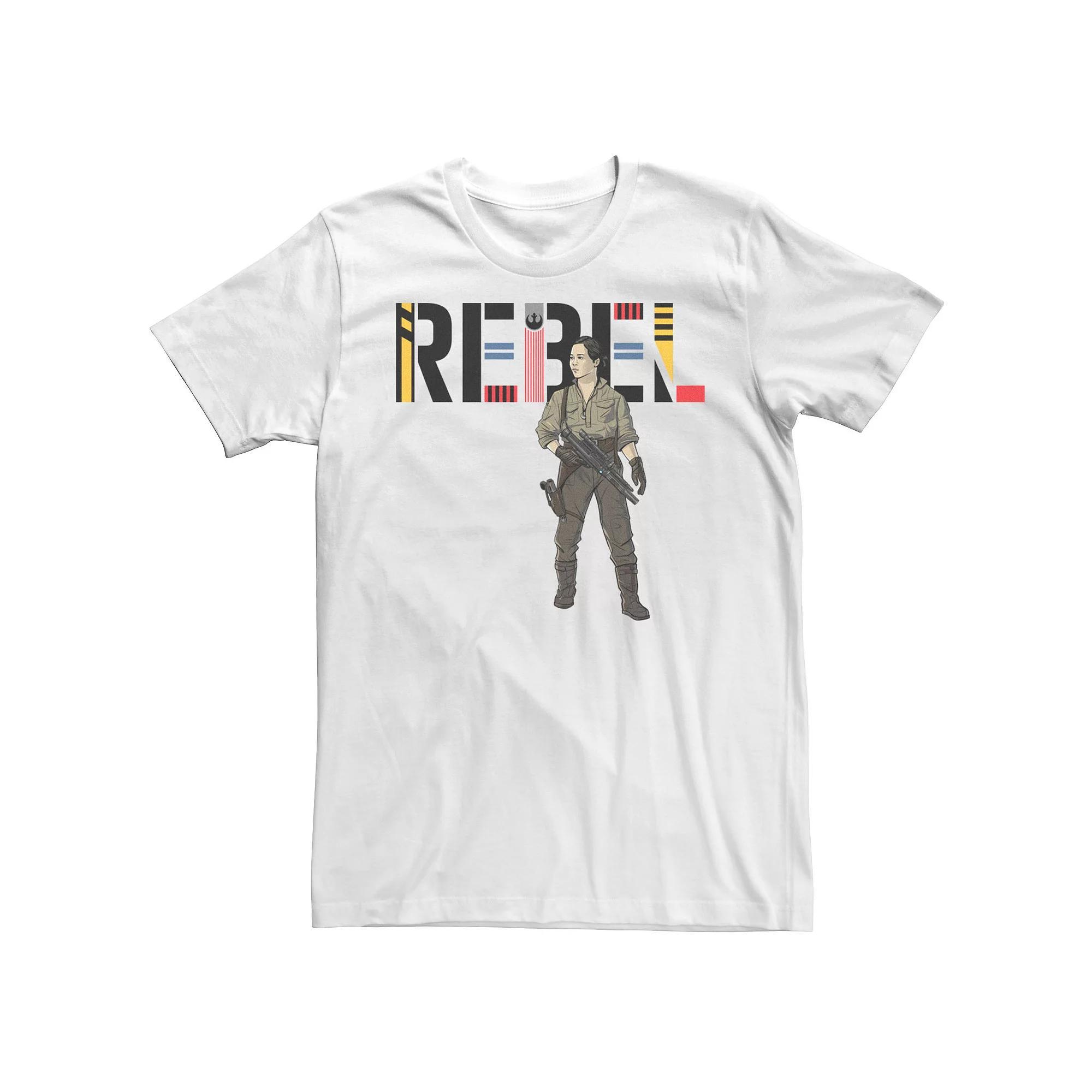 Men's Star Wars The Rise of Skywalker Rebel Rose Tee, Size: XXL, White Product Image