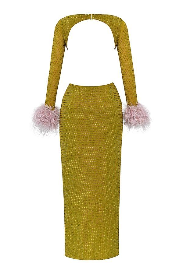 Estella Soft Pink Crystallised Dress Product Image