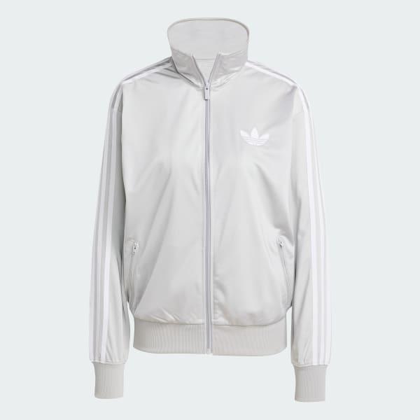 adidas Adicolor Classic Firebird Loose Track Top Grey Two S Womens Product Image