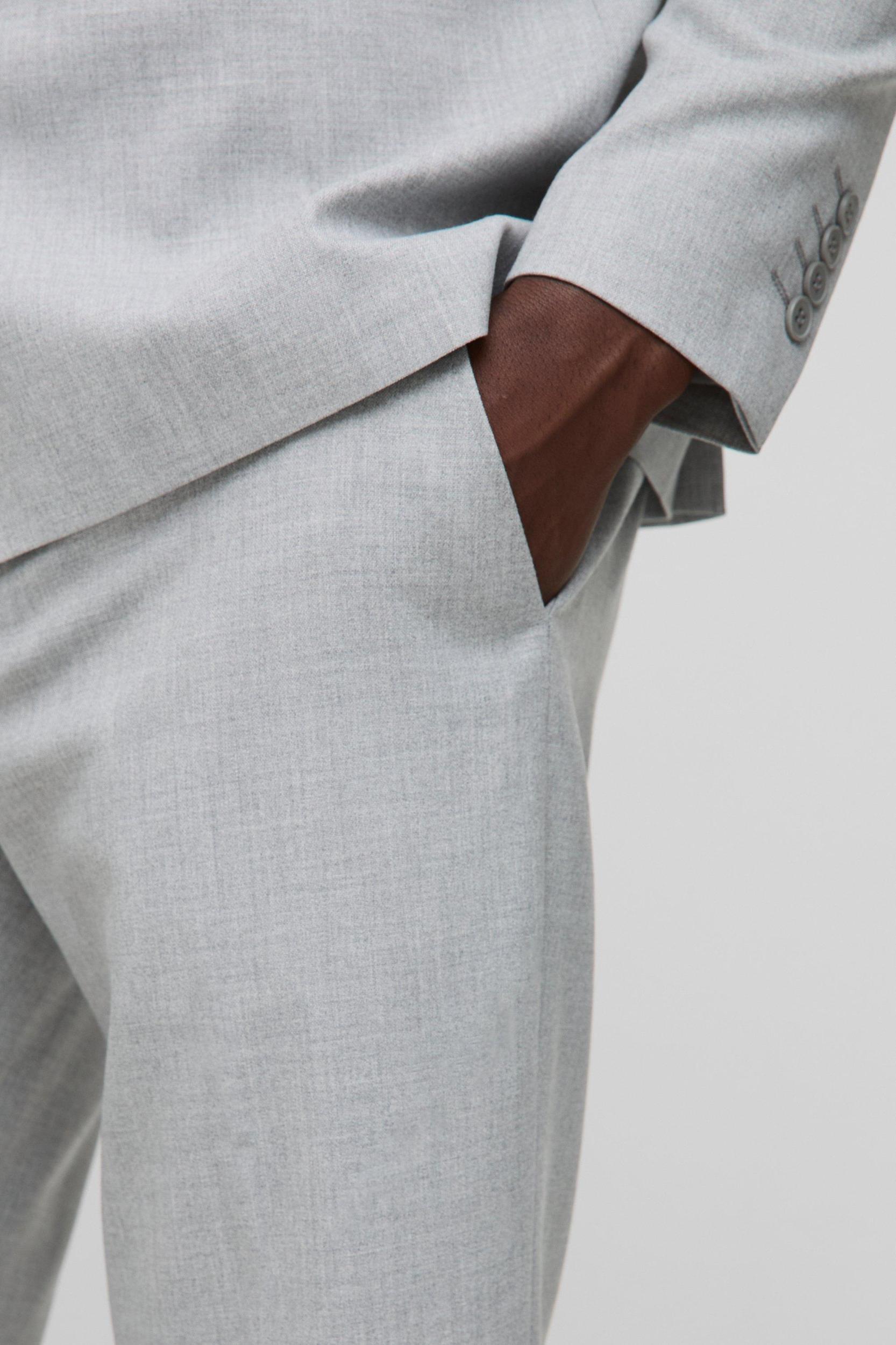 Slim Fit Flare Fixed Waistband Dress Pants | boohooMAN USA Product Image