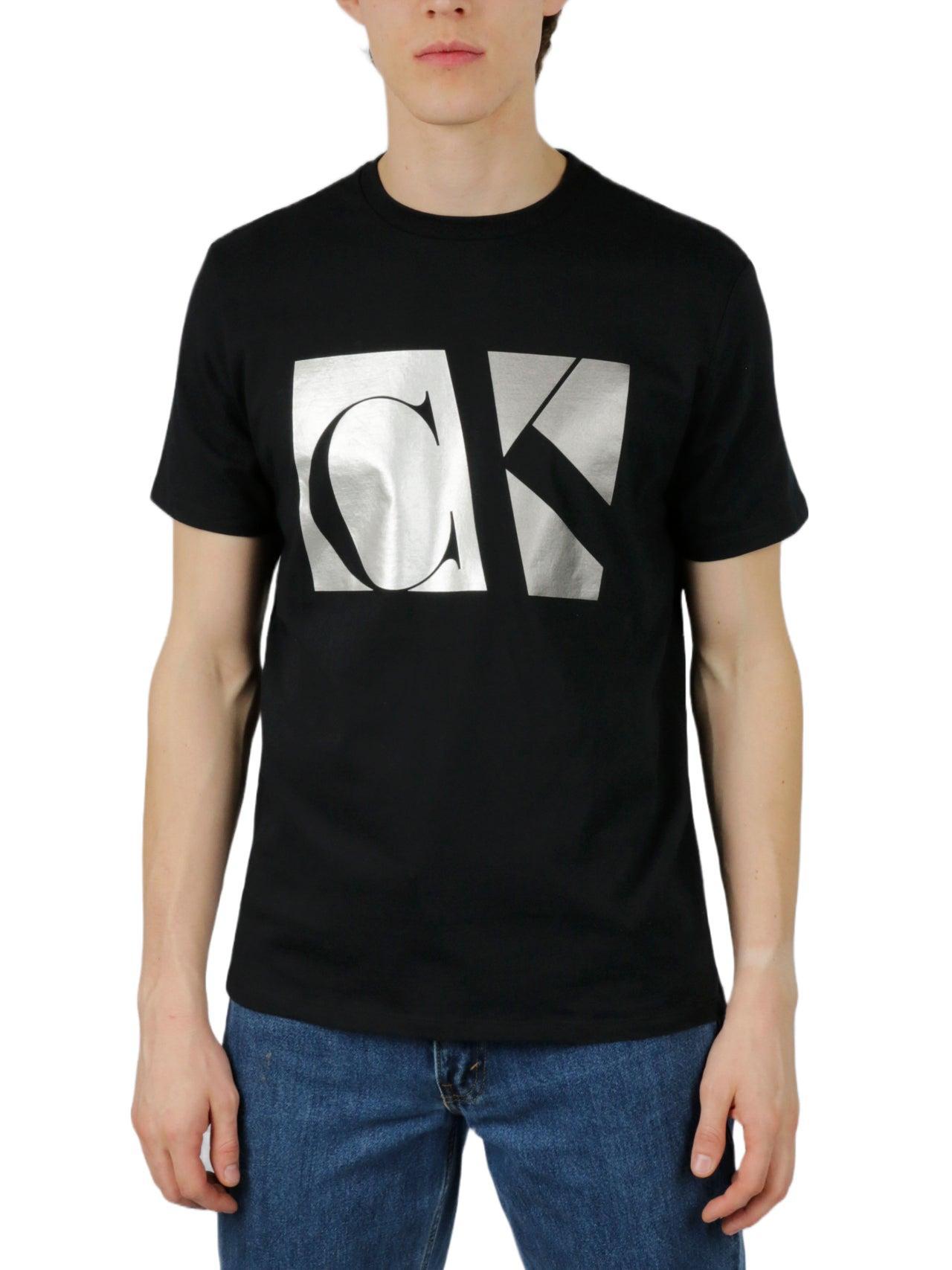 Short Sleeves Linear Logo Crew Tee Product Image